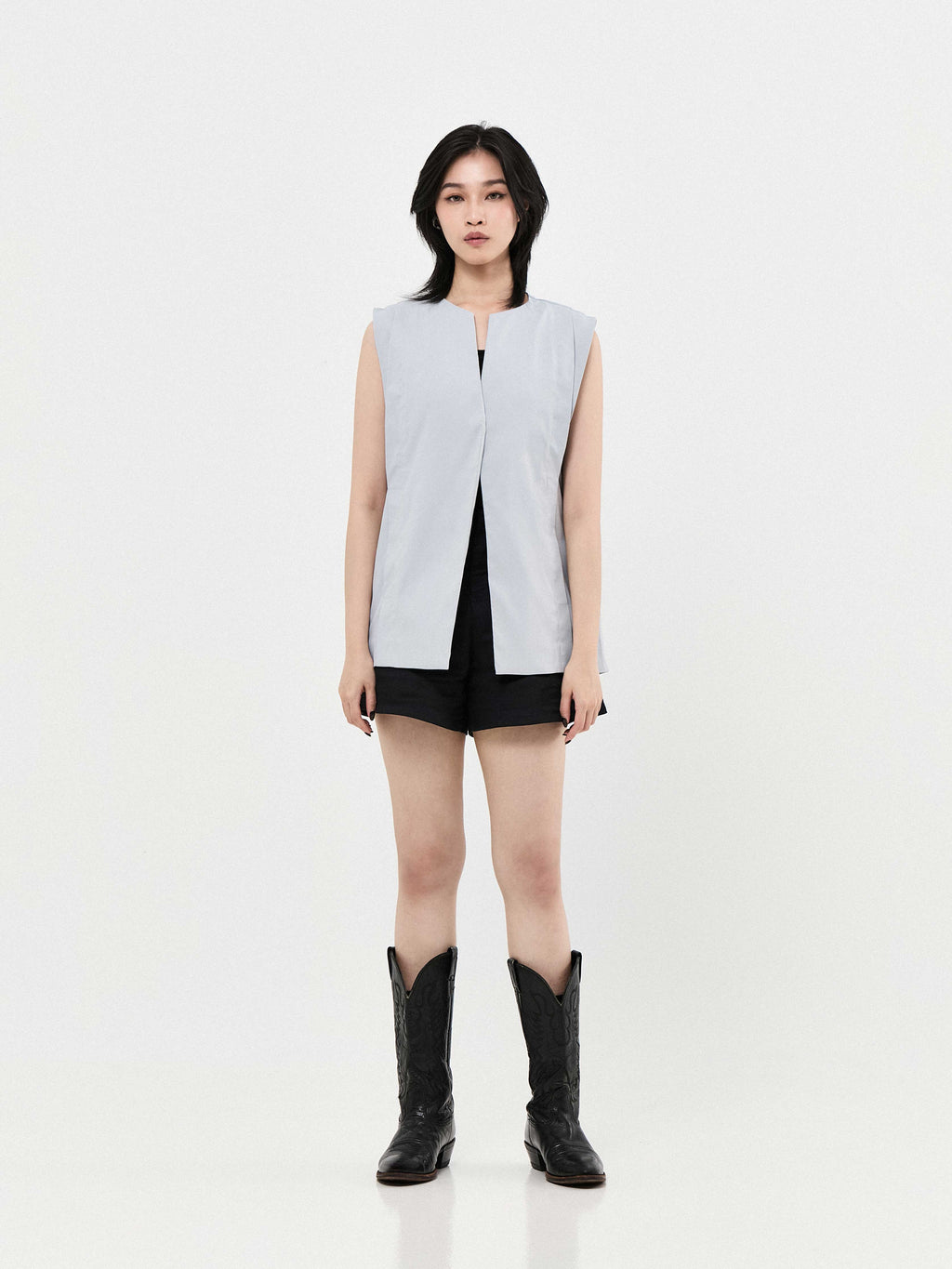 Independent Buttoned Vest | Grey