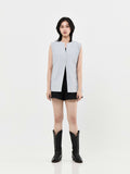 Independent Buttoned Vest | Grey