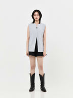 Independent Buttoned Vest | Grey