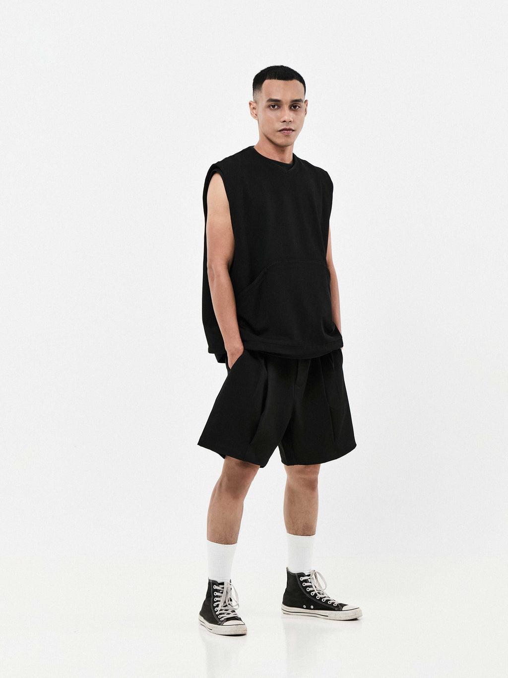 Casual Quarter Suit Shorts | Grey