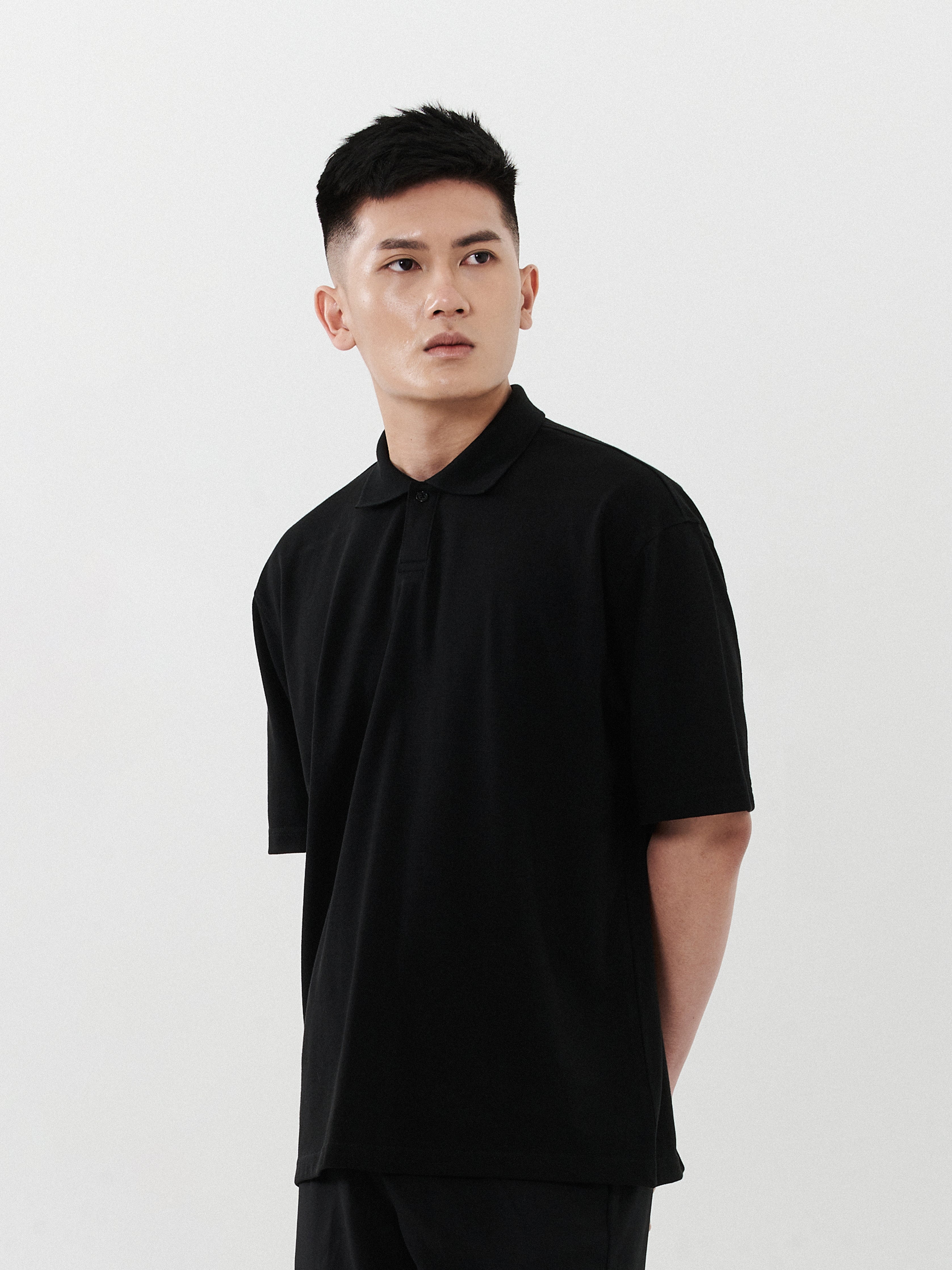 Slim Fit Polo Shirt | Black