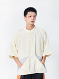 Mandarin Layered Pocket Shirt