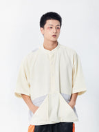 Mandarin Layered Pocket Shirt