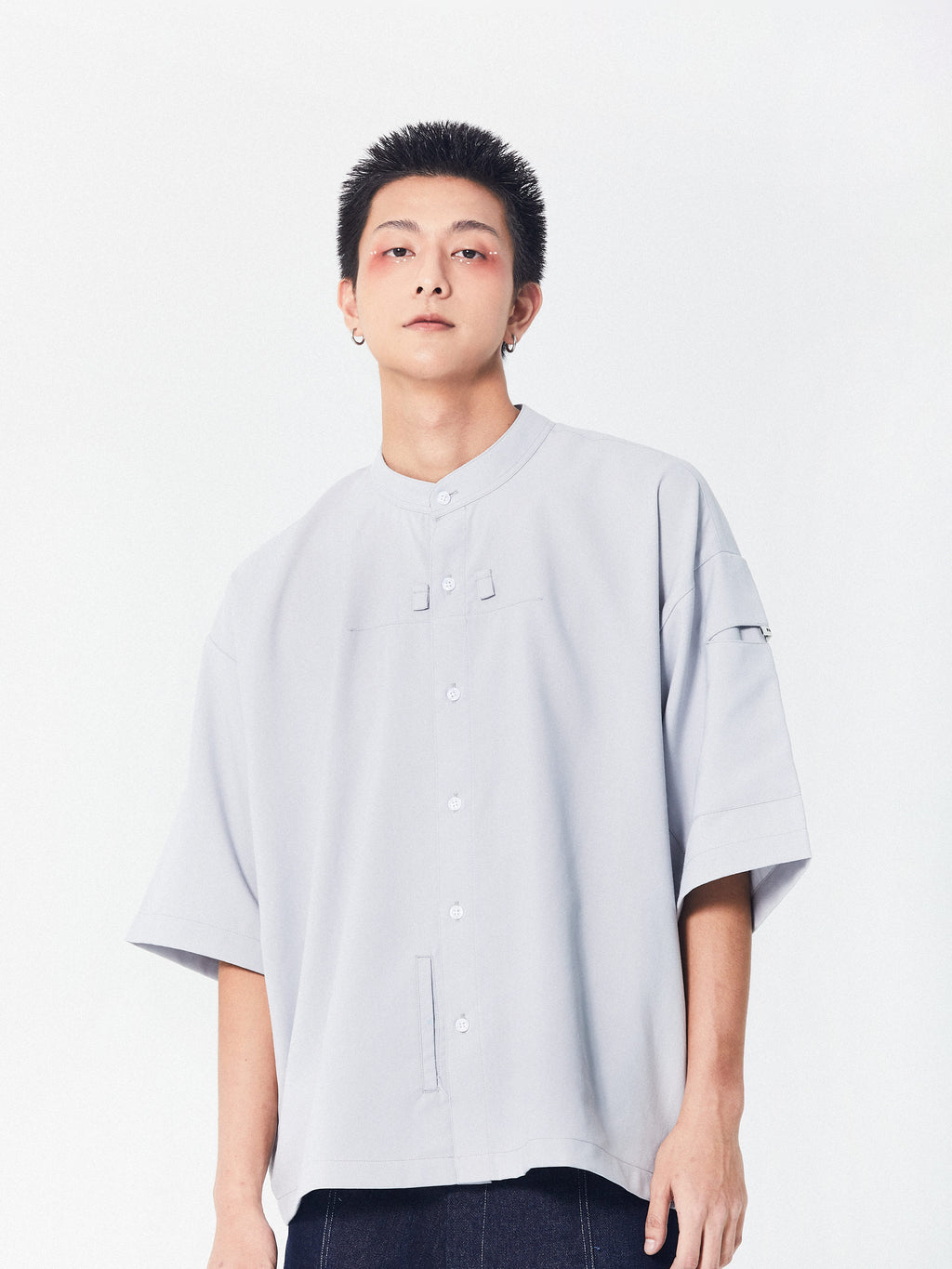 Mandarin Essence Shirt | Grey