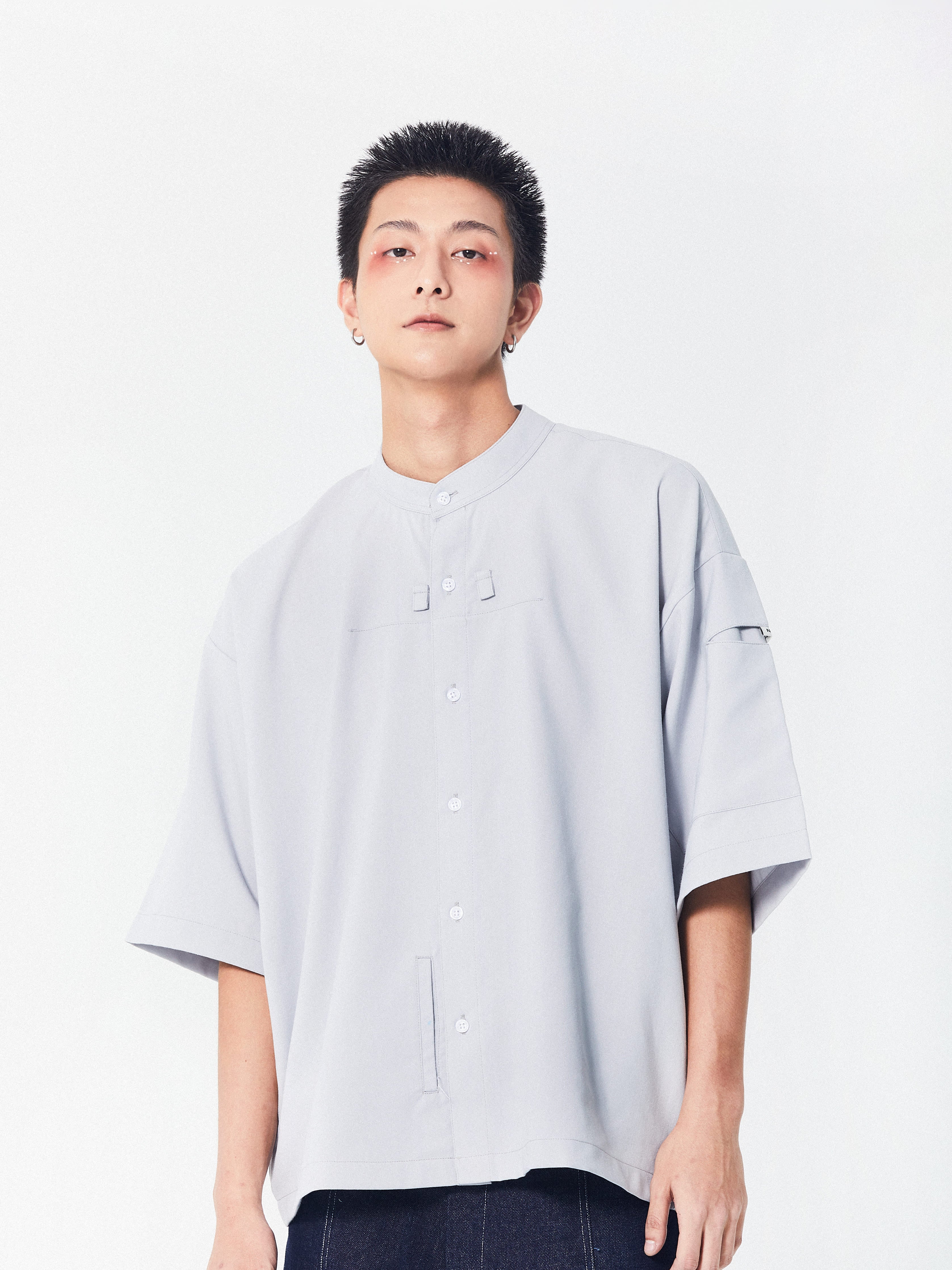 Mandarin Essence Shirt | Grey