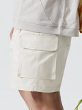 Pleated Pockets Cargo Shorts