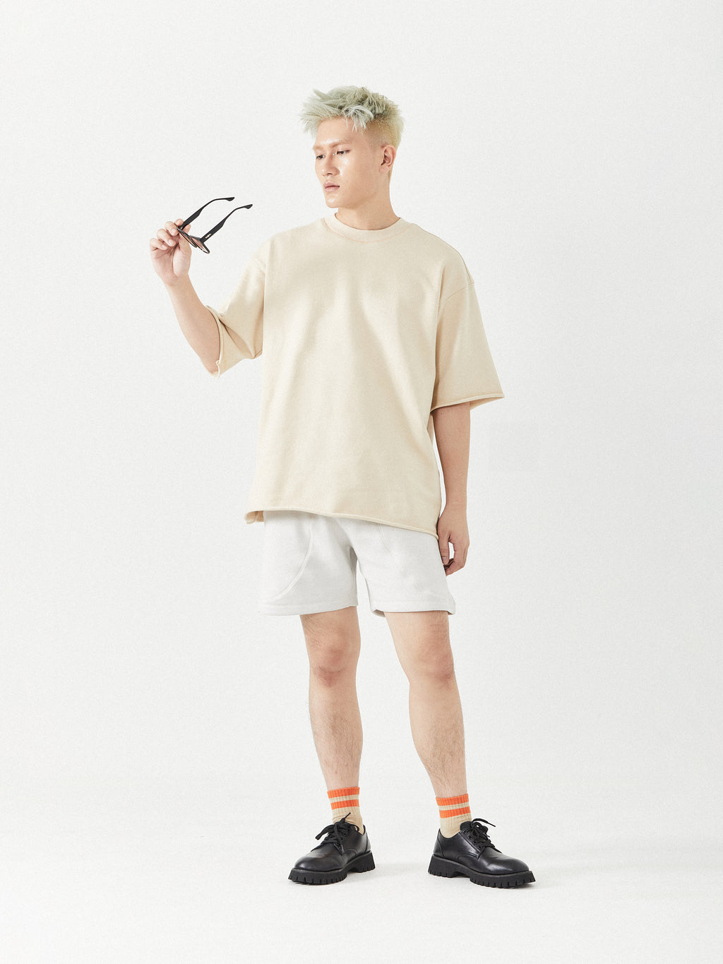 Cross Cut Raw Tee