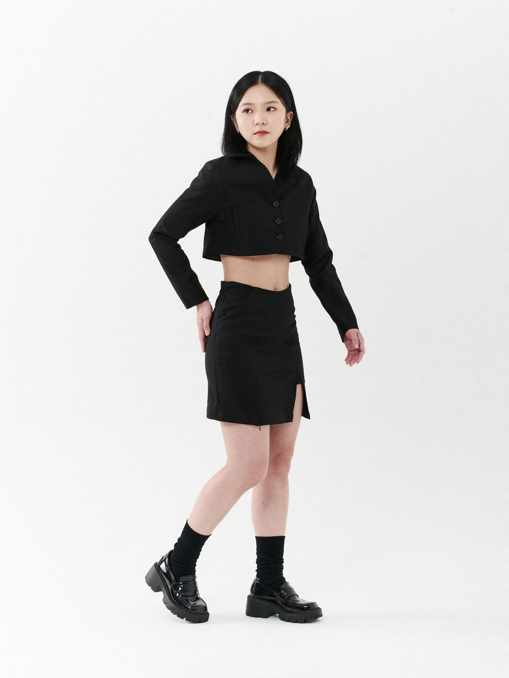 Tailored Cropped Blazer
