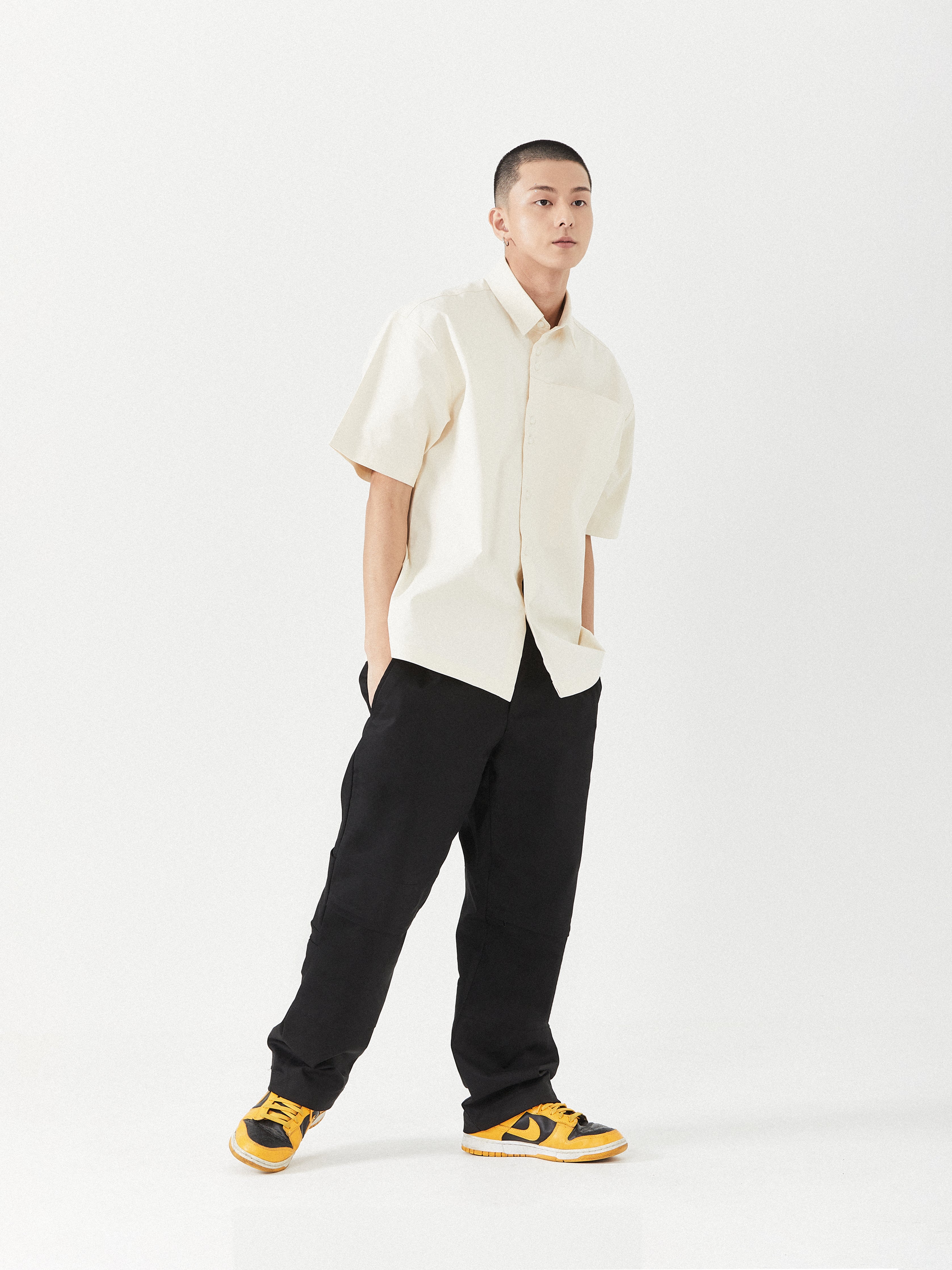 Intricate Spine Style Shirt | White