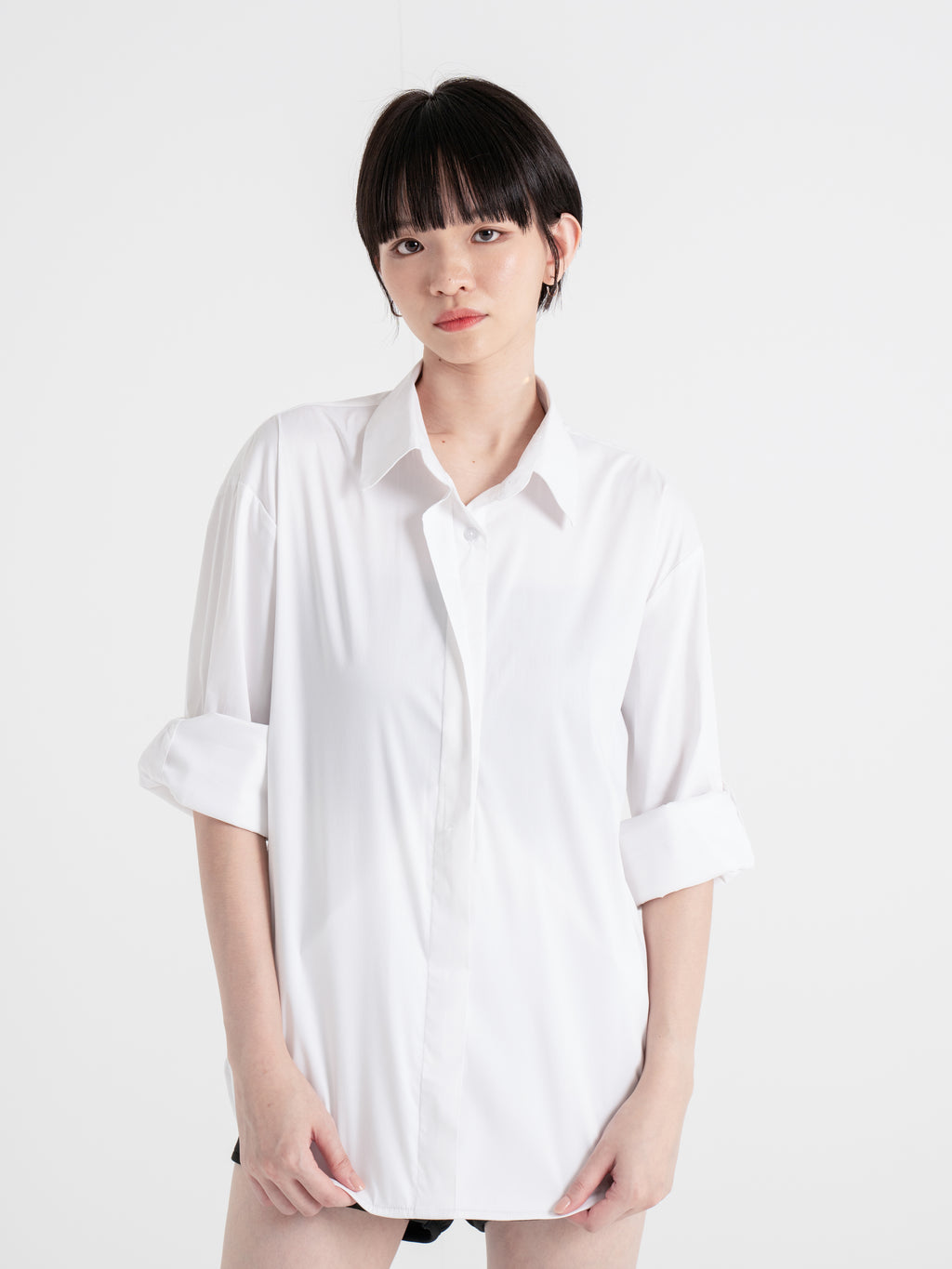 Neucvr Classic - Button Up Boyfriend Shirt (White)