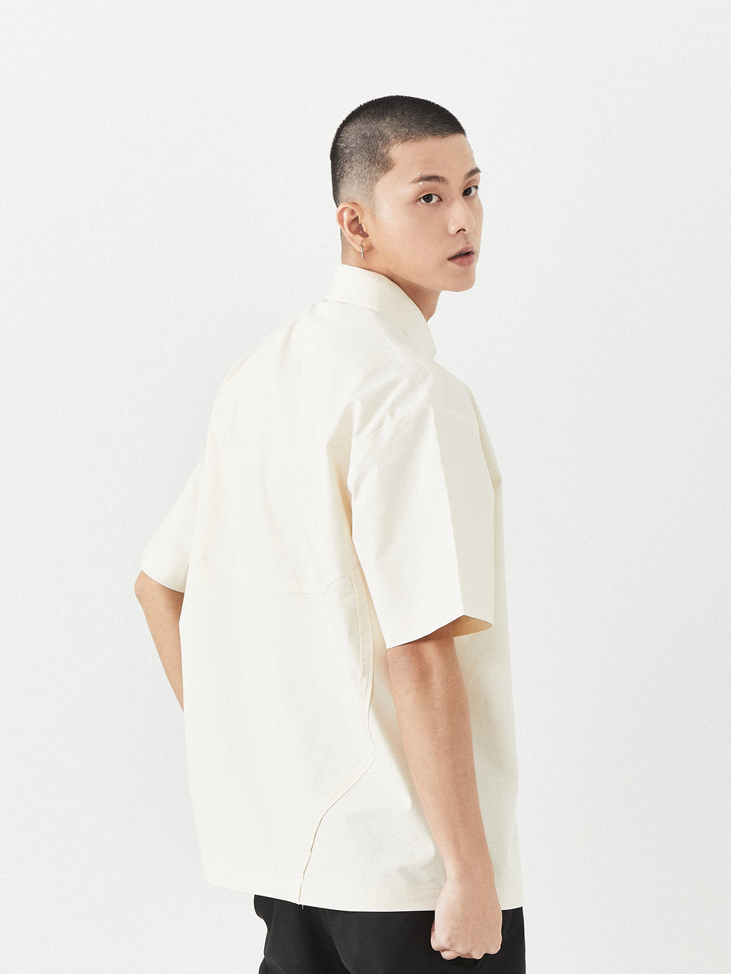 Intricate Spine Style Shirt | White