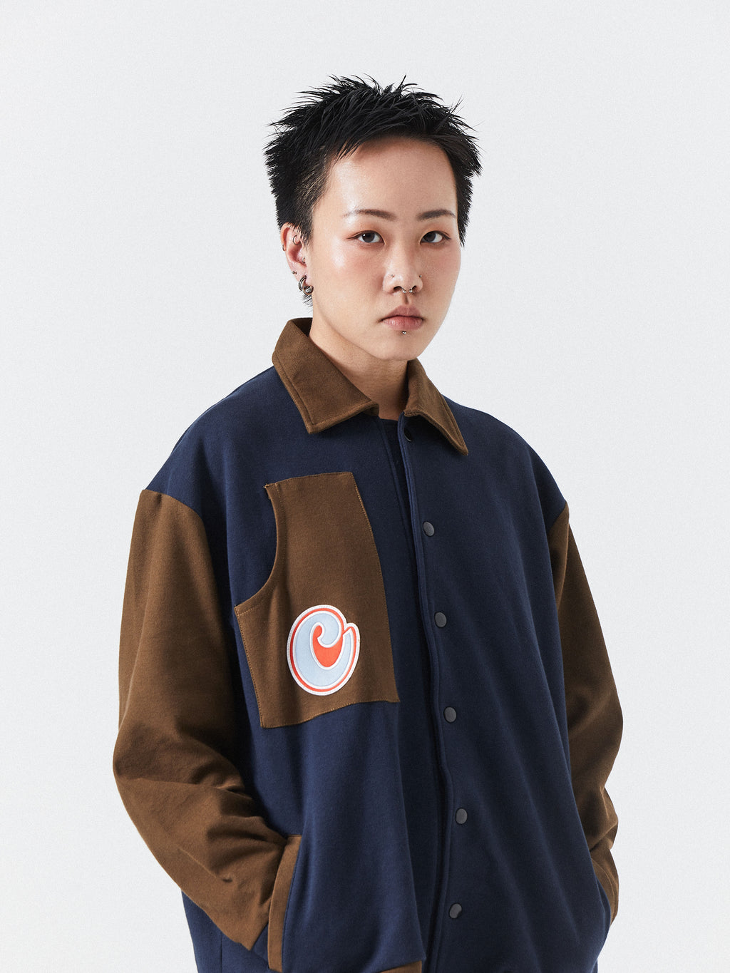 Unisex Dual Color Bomber Jacket