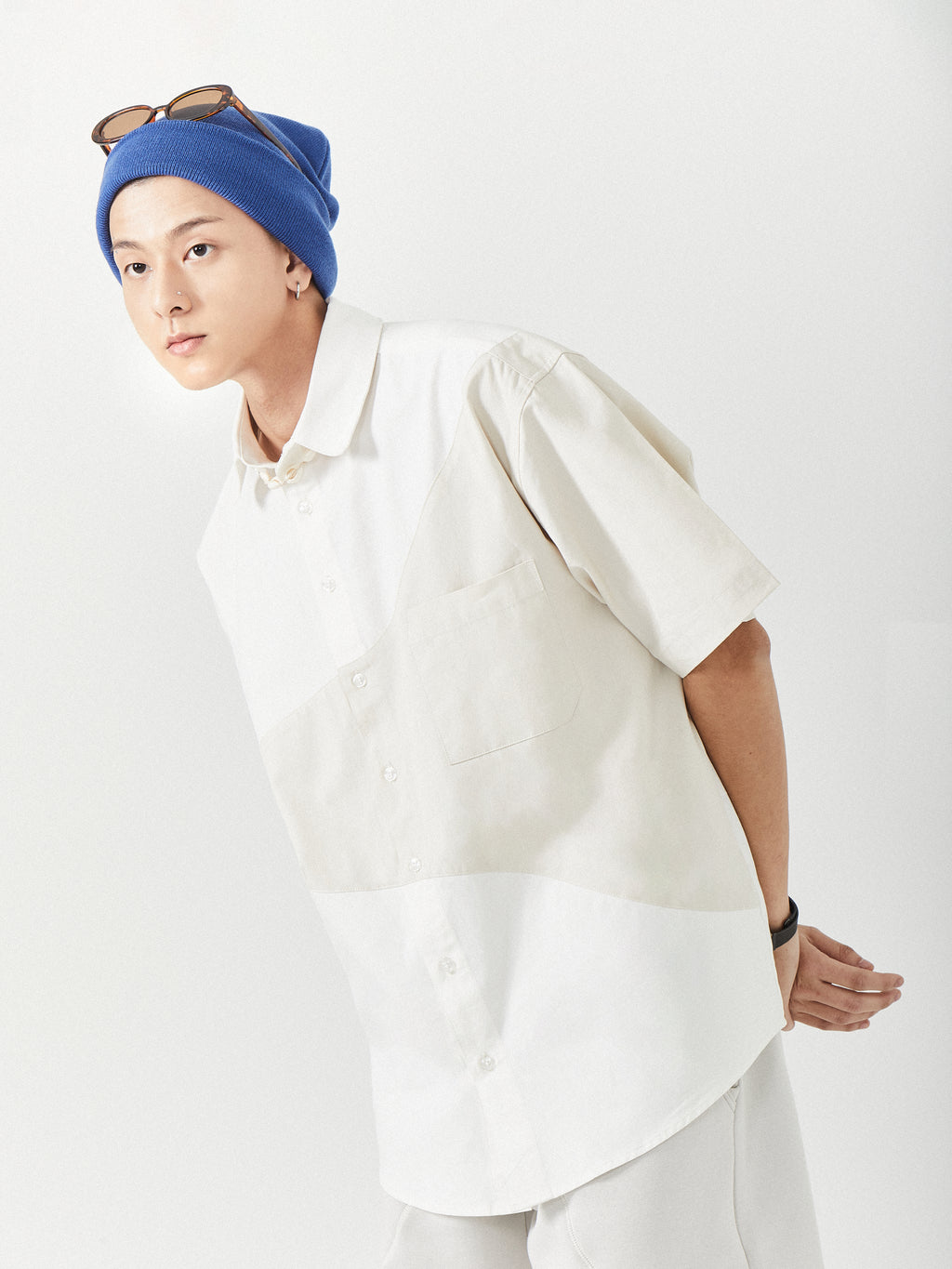 Natur Form Dual Tone Shirt