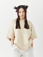 Cross Cut Raw Tee