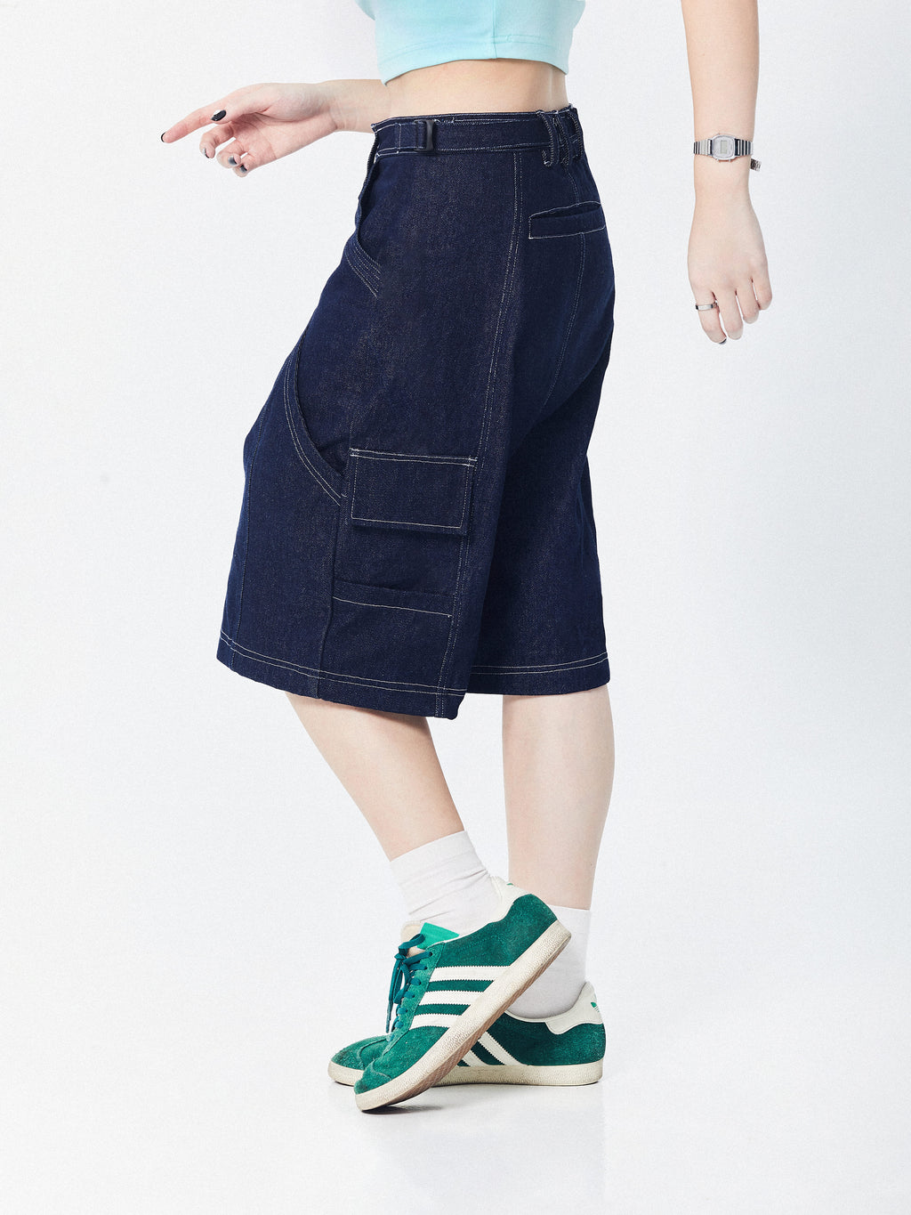 Jumbo Denim Shorts