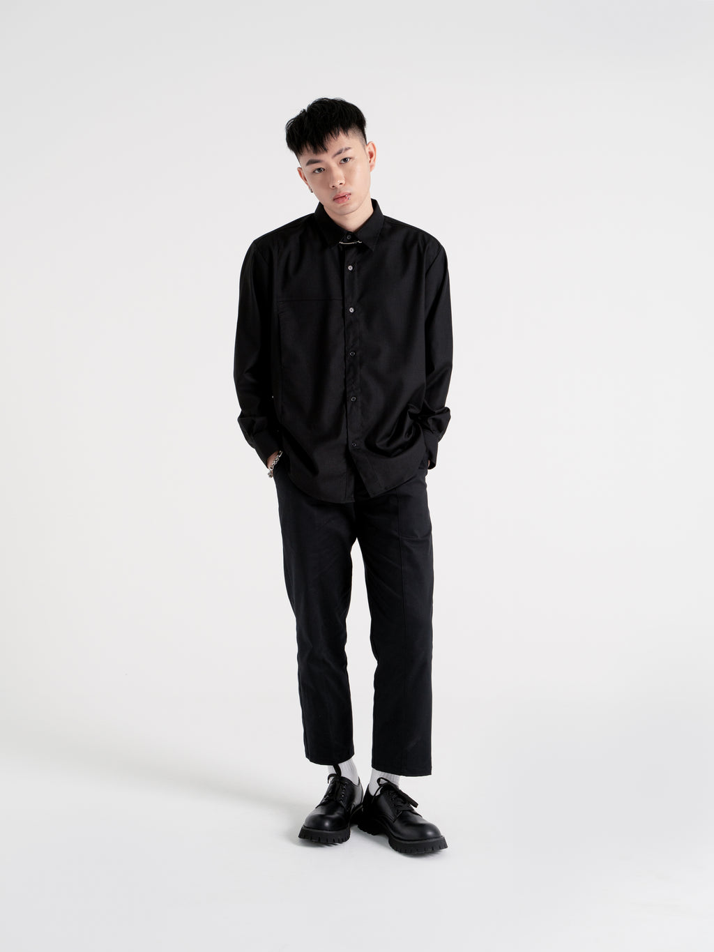 Neucvr Classic - Hidden Edge Pocket Long Sleeve Shirt | Black