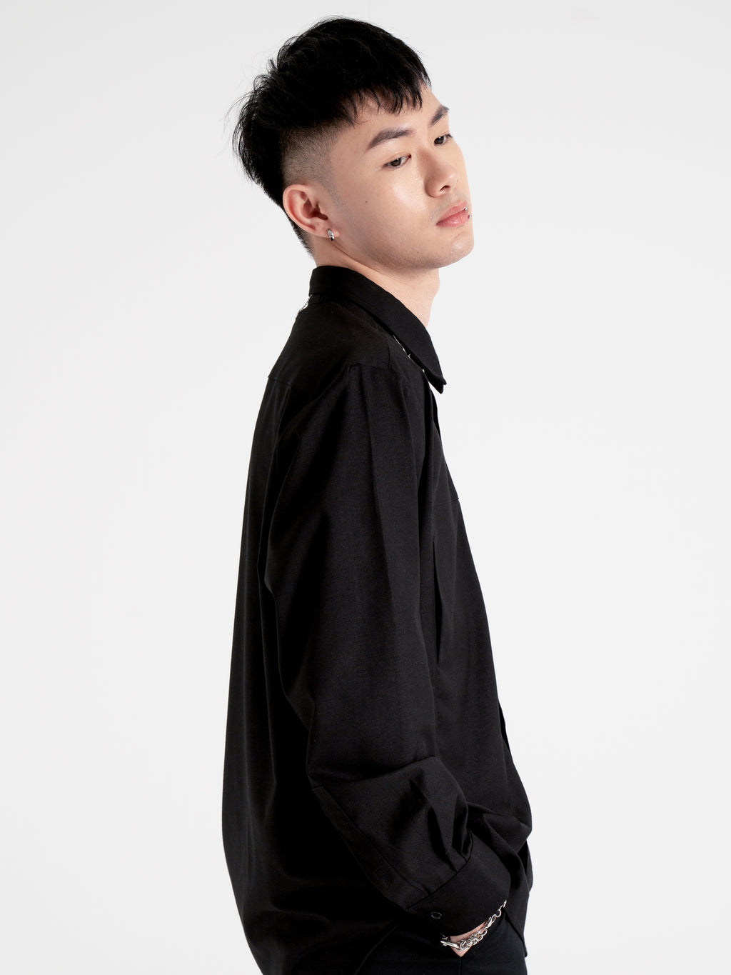 Neucvr Classic - Hidden Edge Pocket Long Sleeve Shirt (Black)