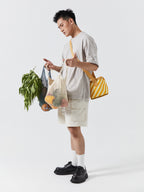 Pleated Pockets Cargo Shorts