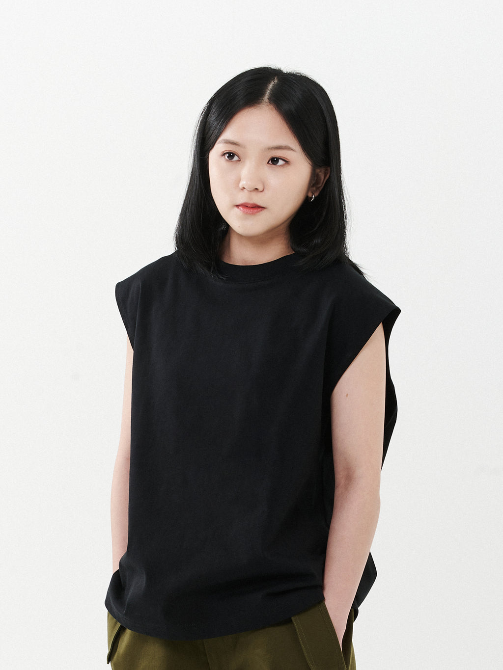 Cotton Sleeveless Vest Top