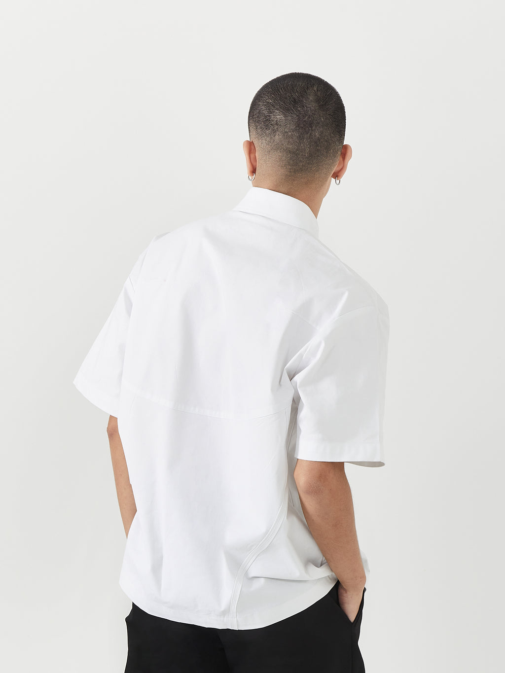 Intricate Spine Style Shirt | White