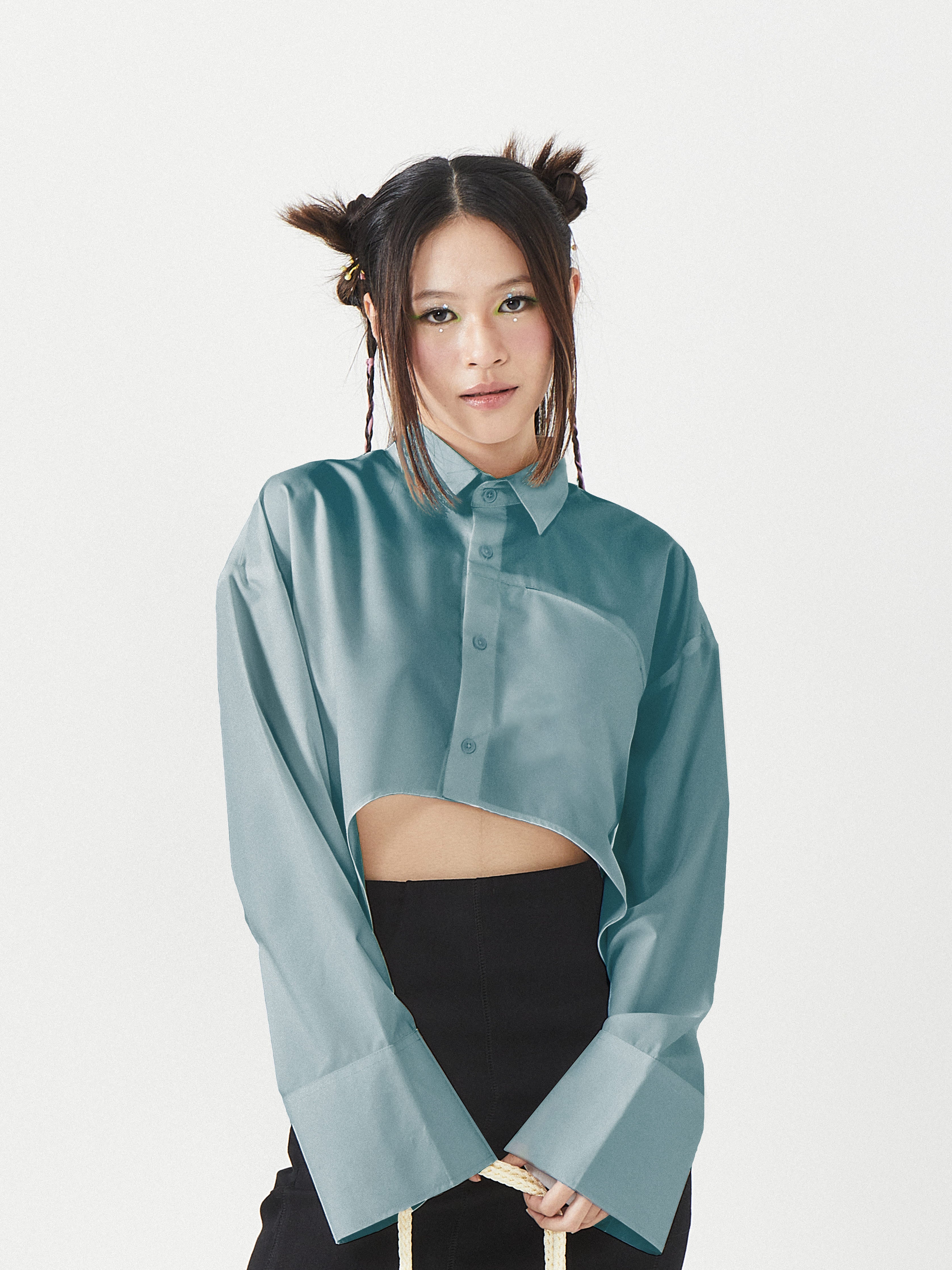 Wrinkle Free Button Down Shirt | Turquoise