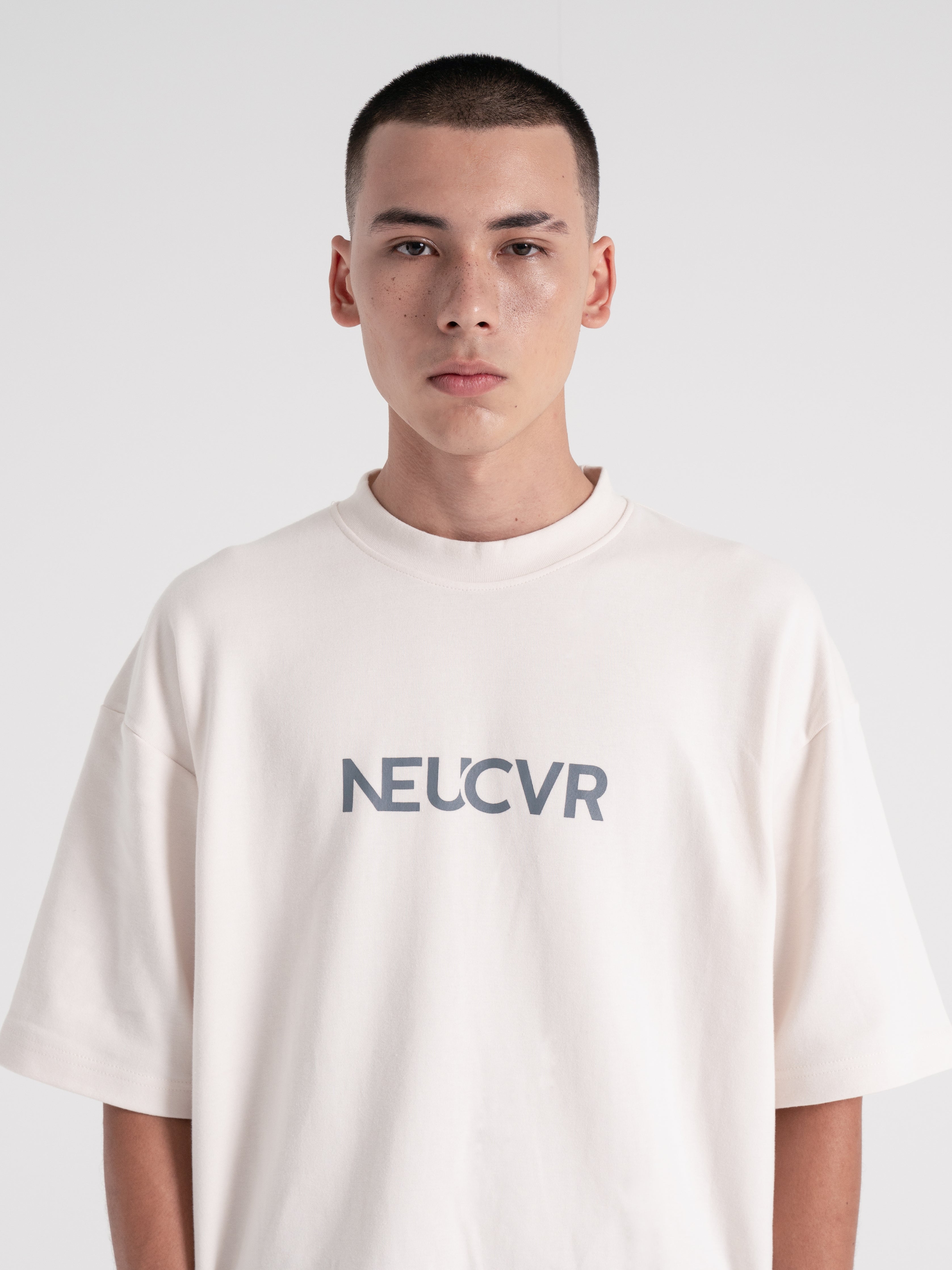 Neucvr Way - Essential Oversized Tee (Beige) Unisex
