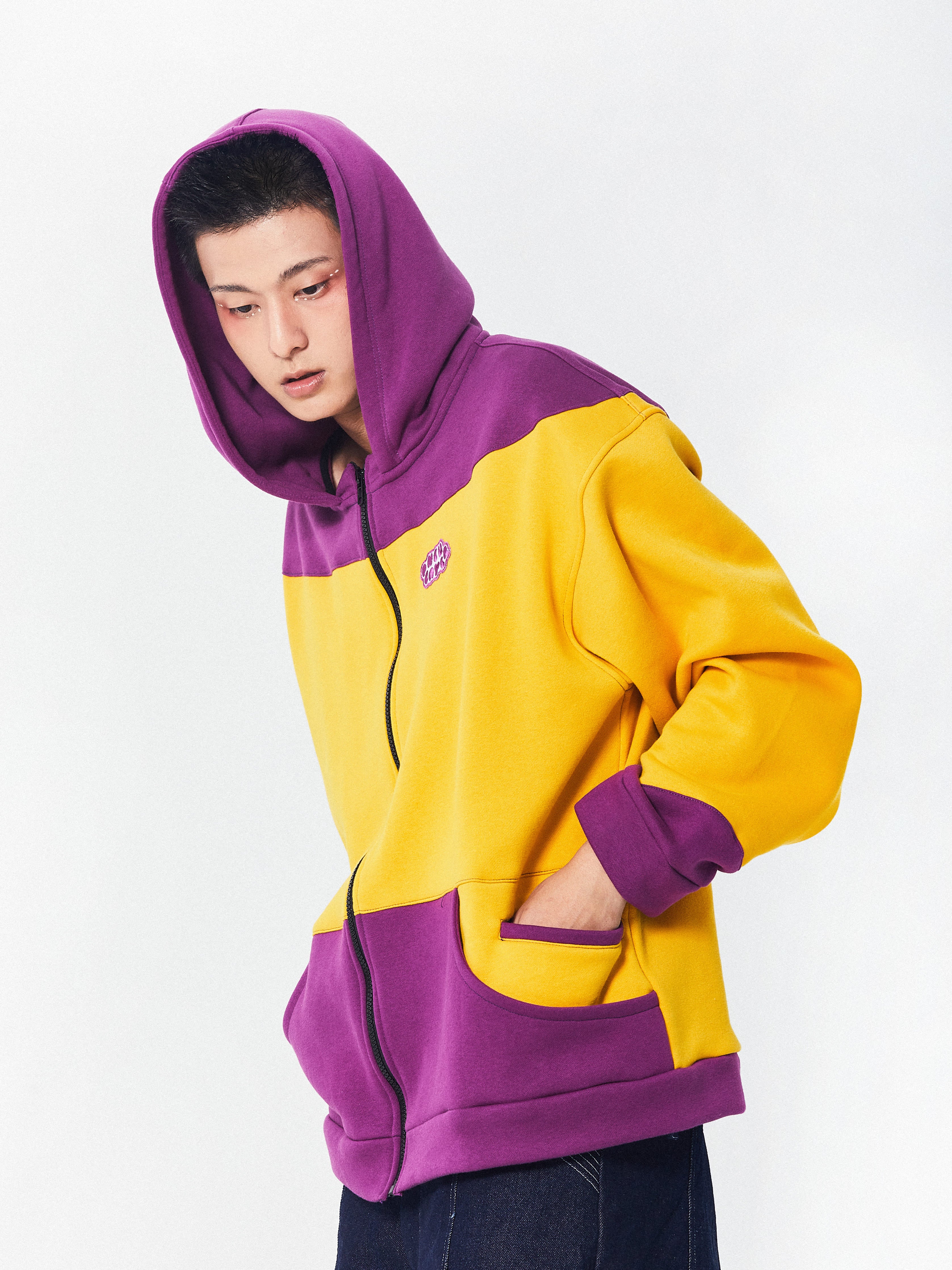 Street Wave Dual Tone Jacket | Purple