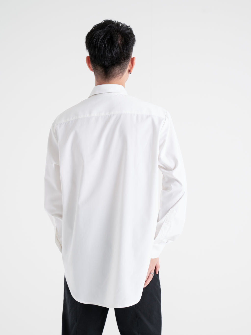 Neucvr Classic - Hidden Edge Pocket Long Sleeve Shirt (White)