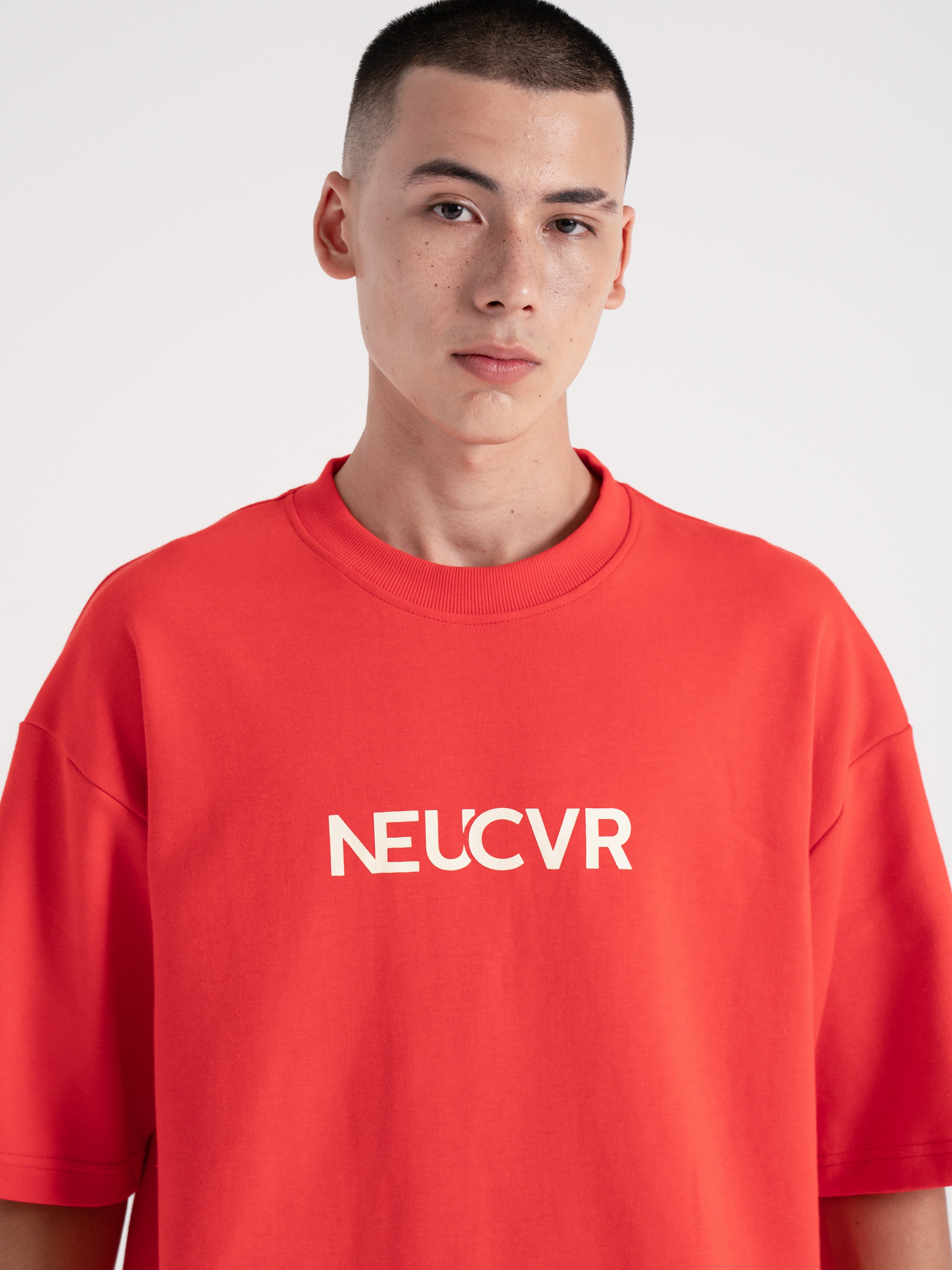 Neucvr Way - Essential Oversized Tee (Red) Unisex