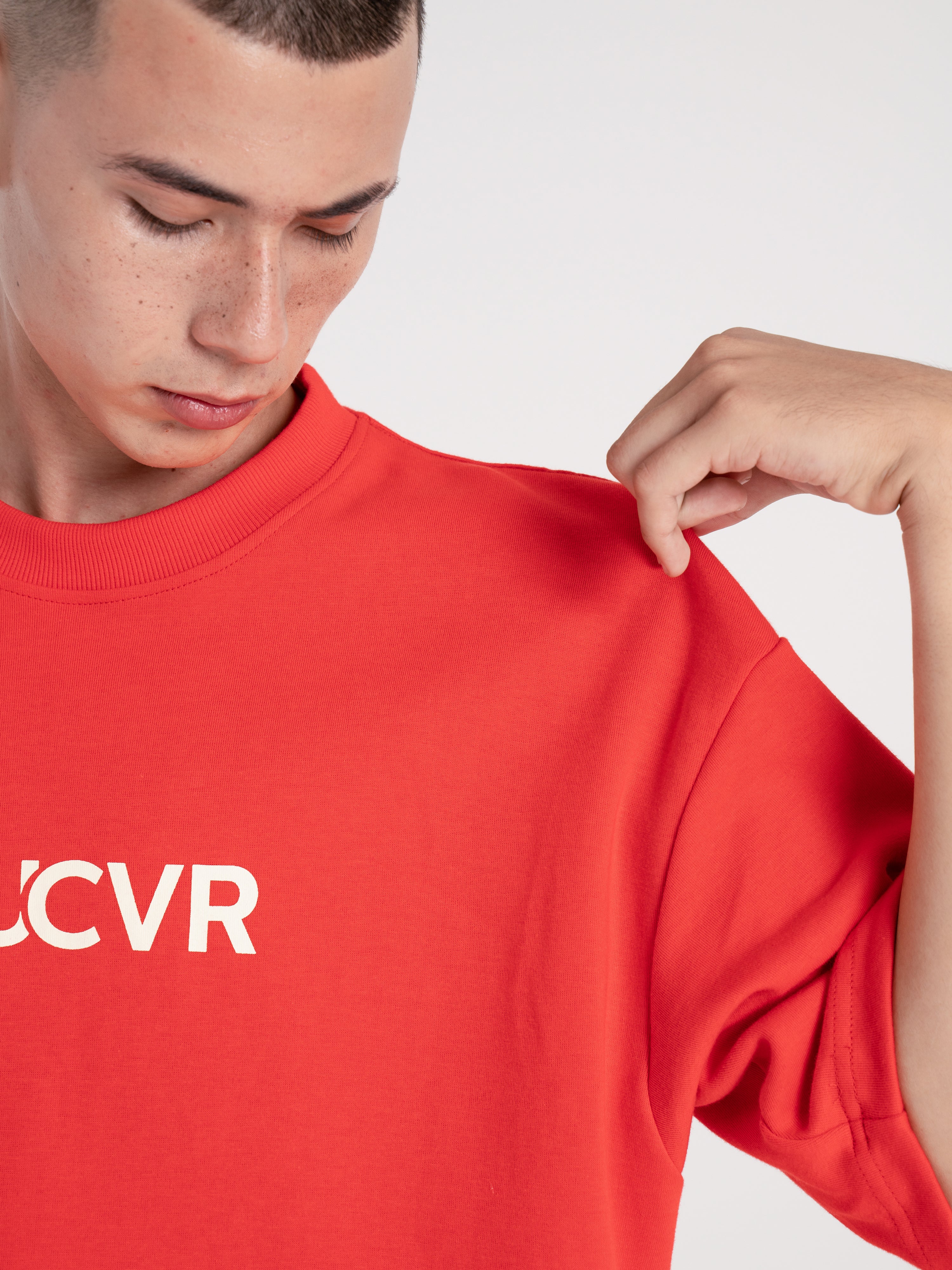 Neucvr Way - Essential Oversized Tee (Red) Unisex
