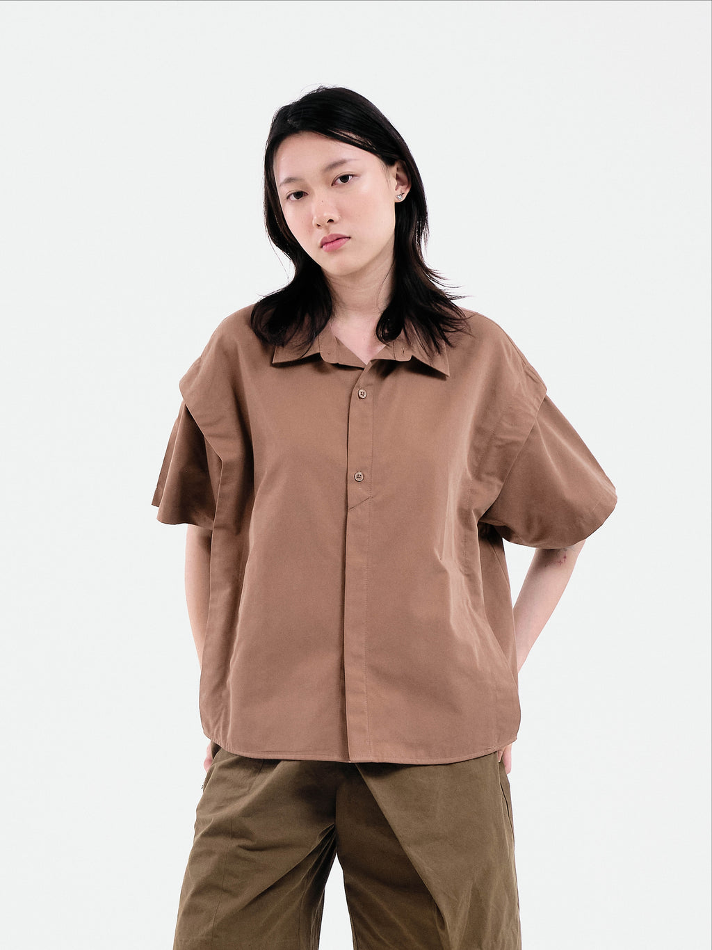 Ego Short Sleeve Shirt | Brown