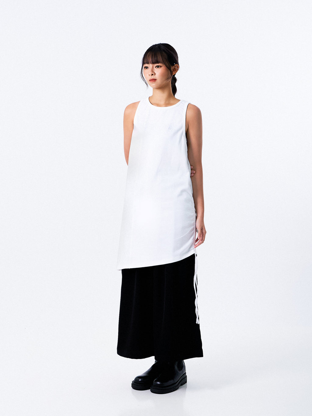 Oversized Gathered Tank Top