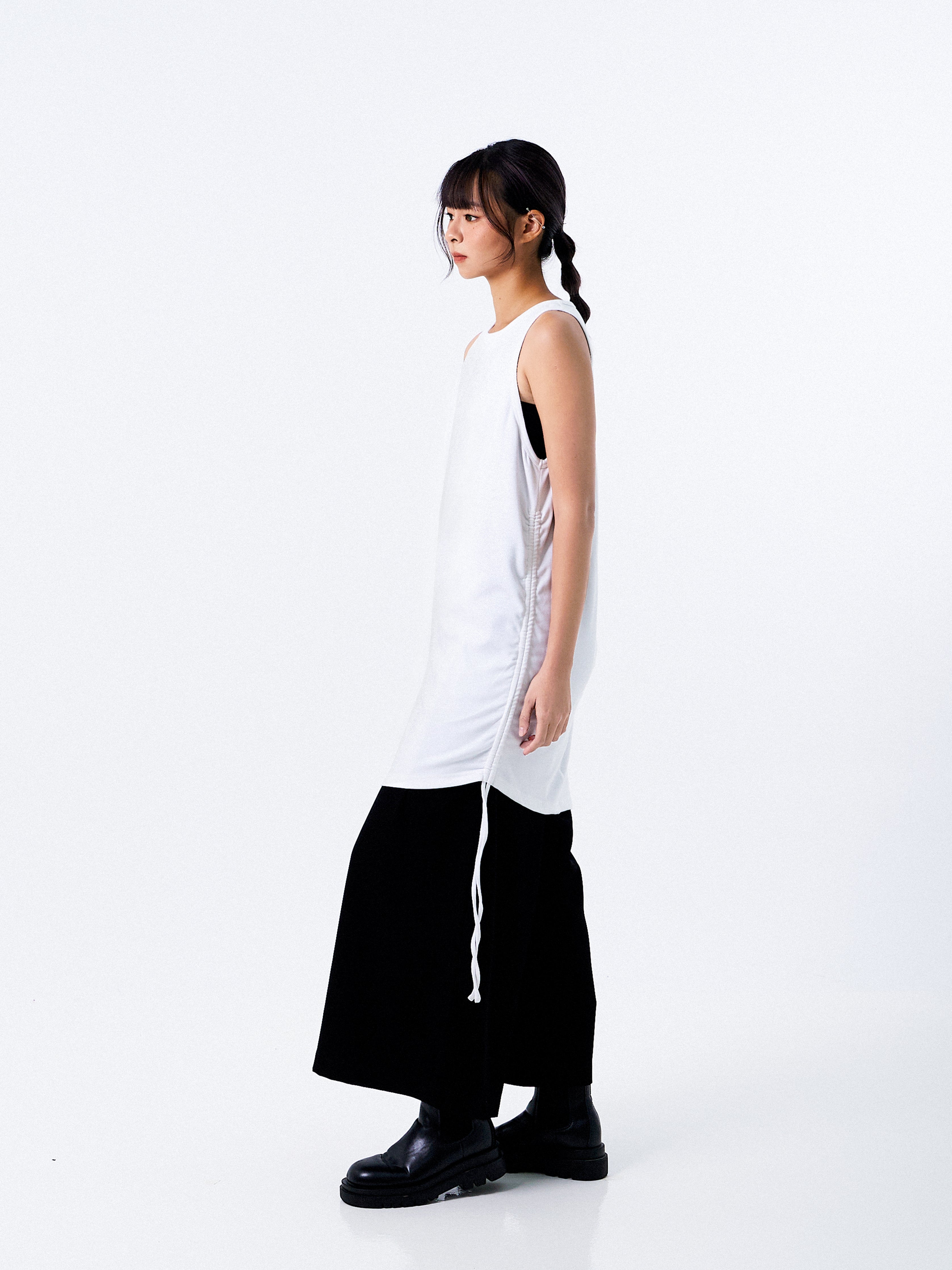 Oversized Gathered Tank Top