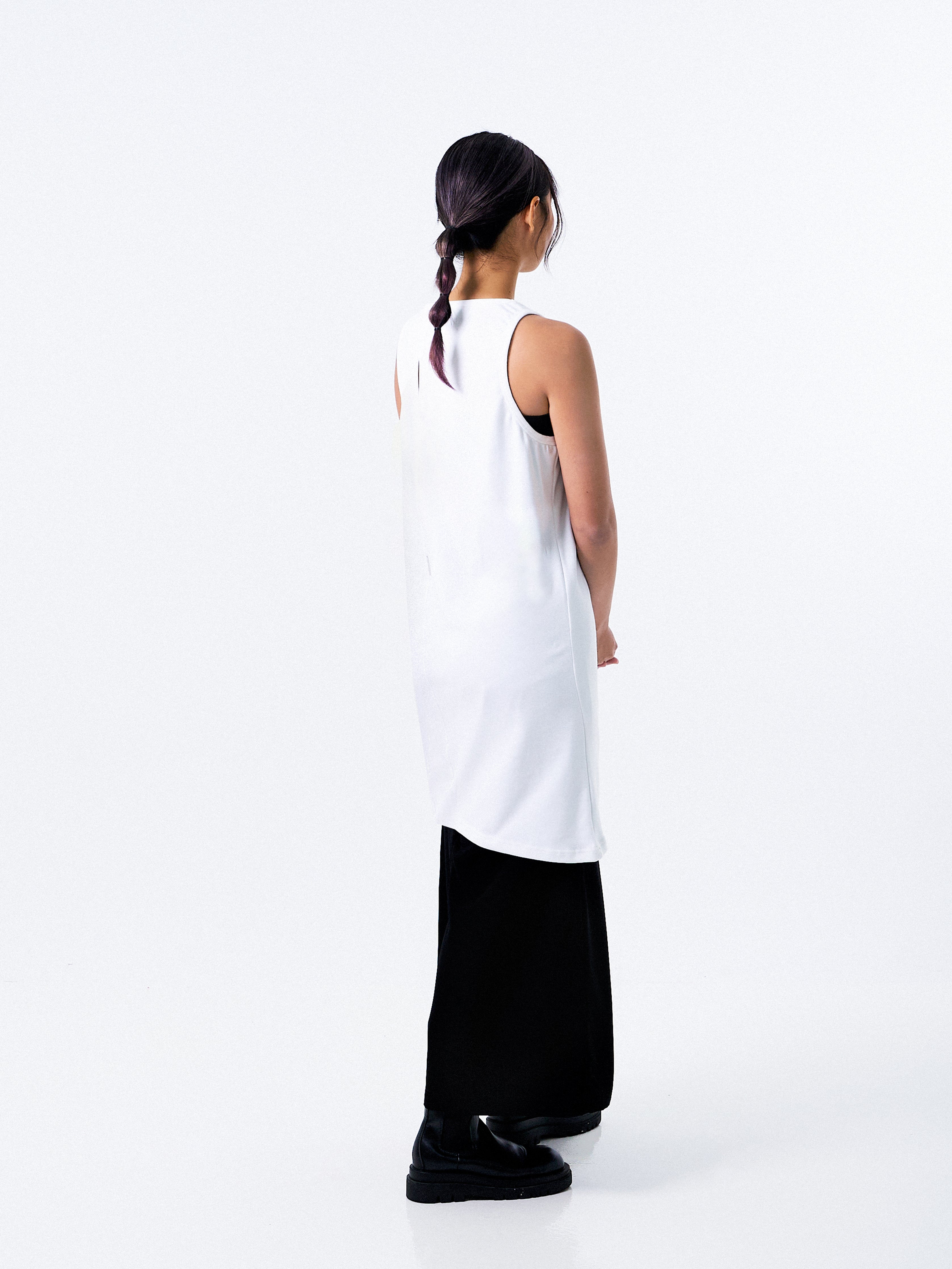 Oversized Gathered Tank Top