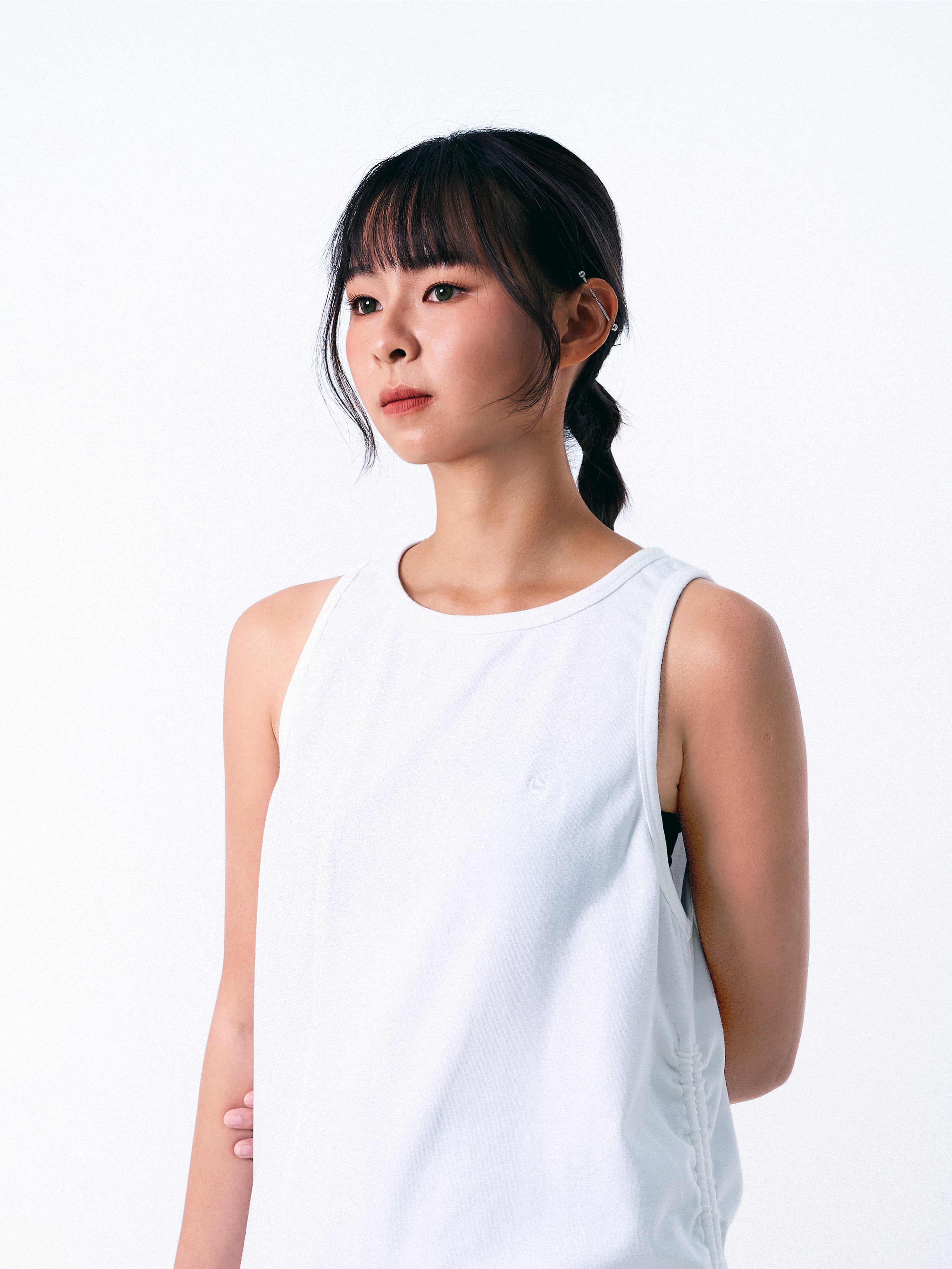 Oversized Gathered Tank Top