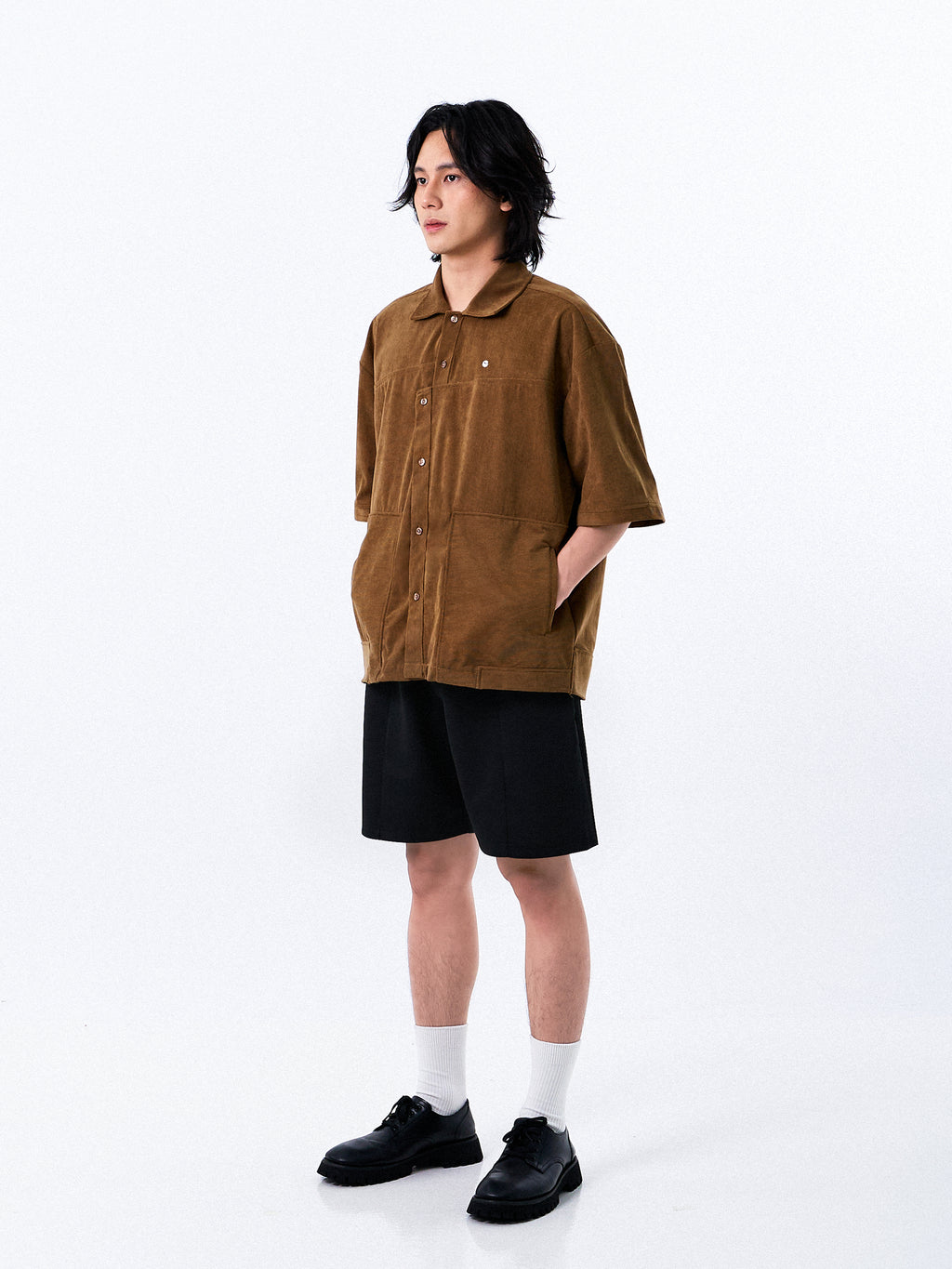 Retro Edgy Corduroy Shirt