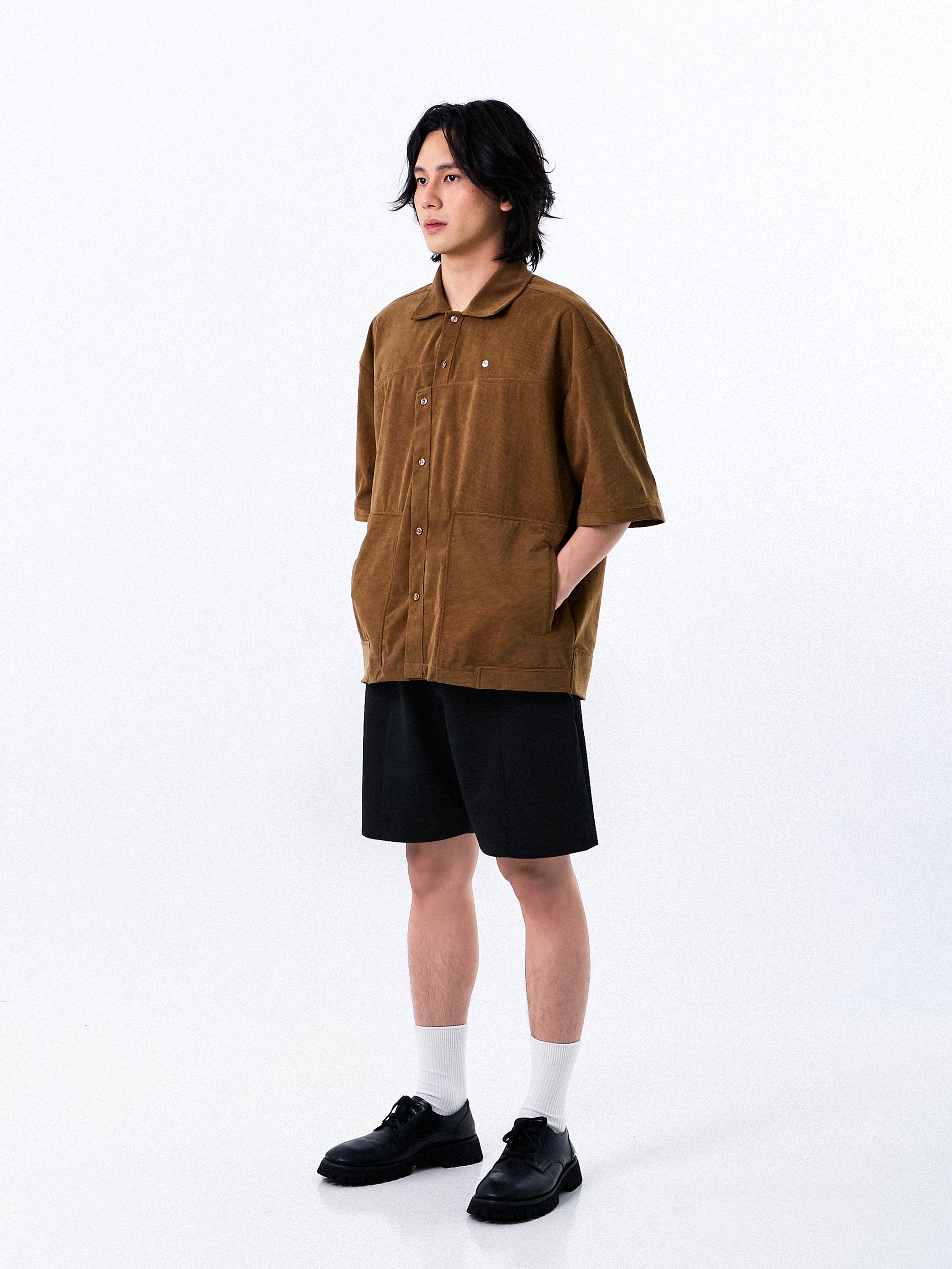Retro Edgy Corduroy Shirt