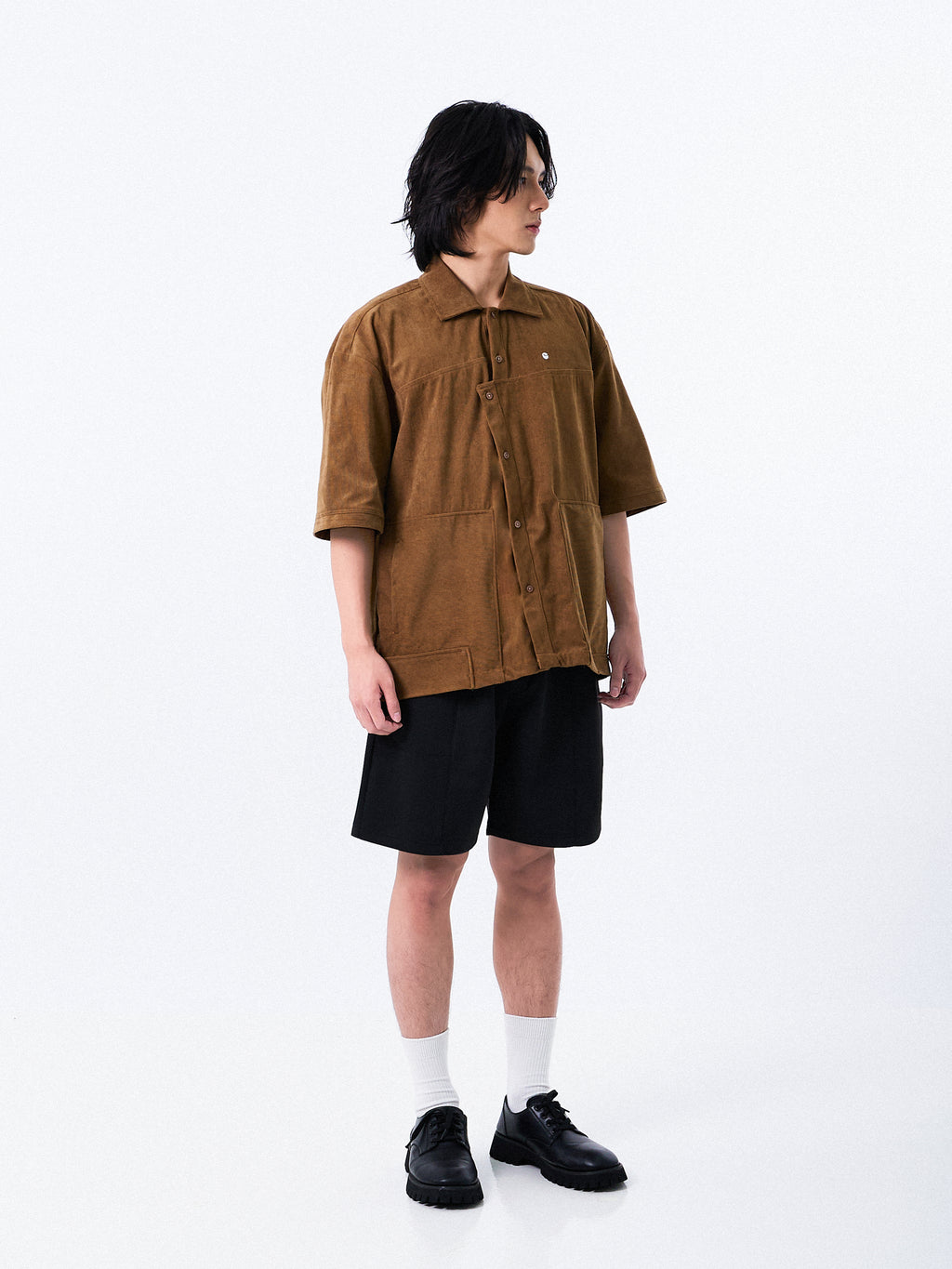 Retro Edgy Corduroy Shirt