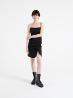 NCVR - Ruched Strap Mid Dress