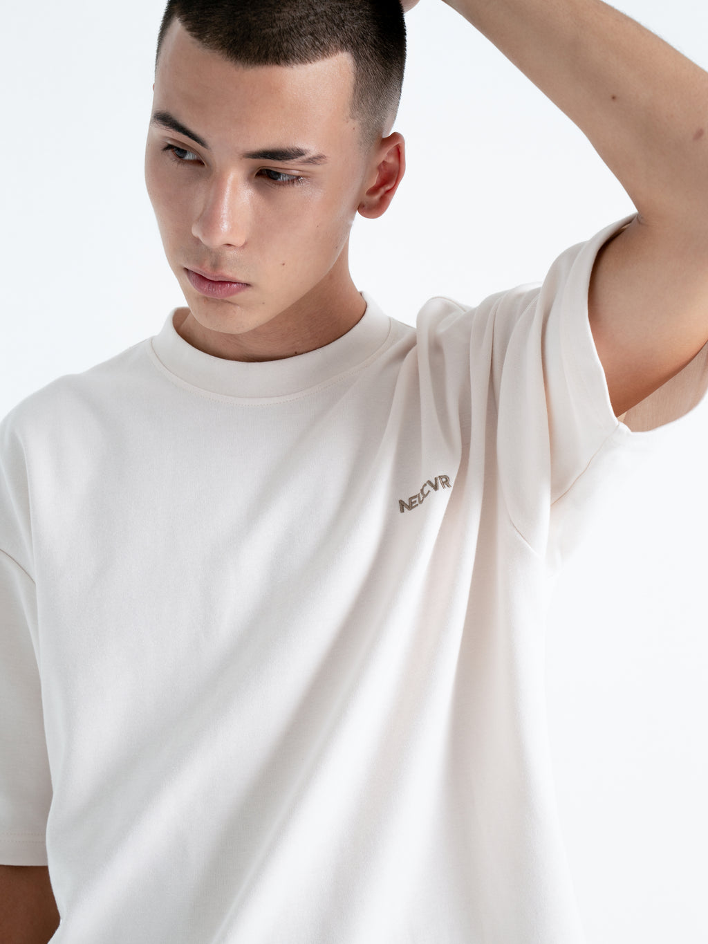 Neucvr Way - Embroid Tee (Beige) Unisex
