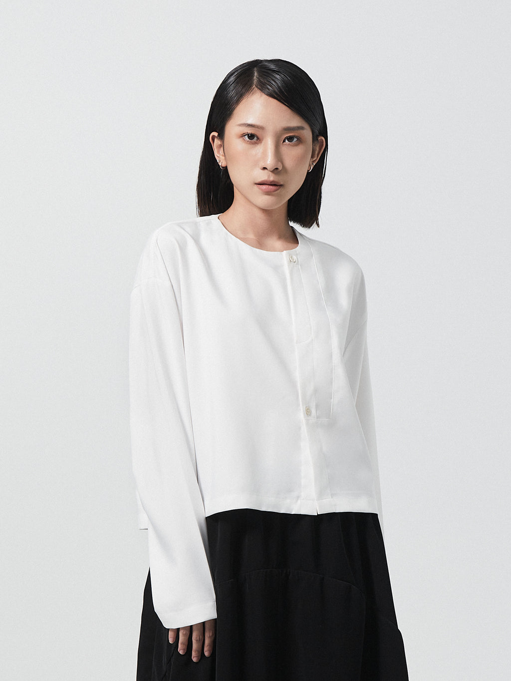 Kareem Placket Longsleeve Shirt | Blue