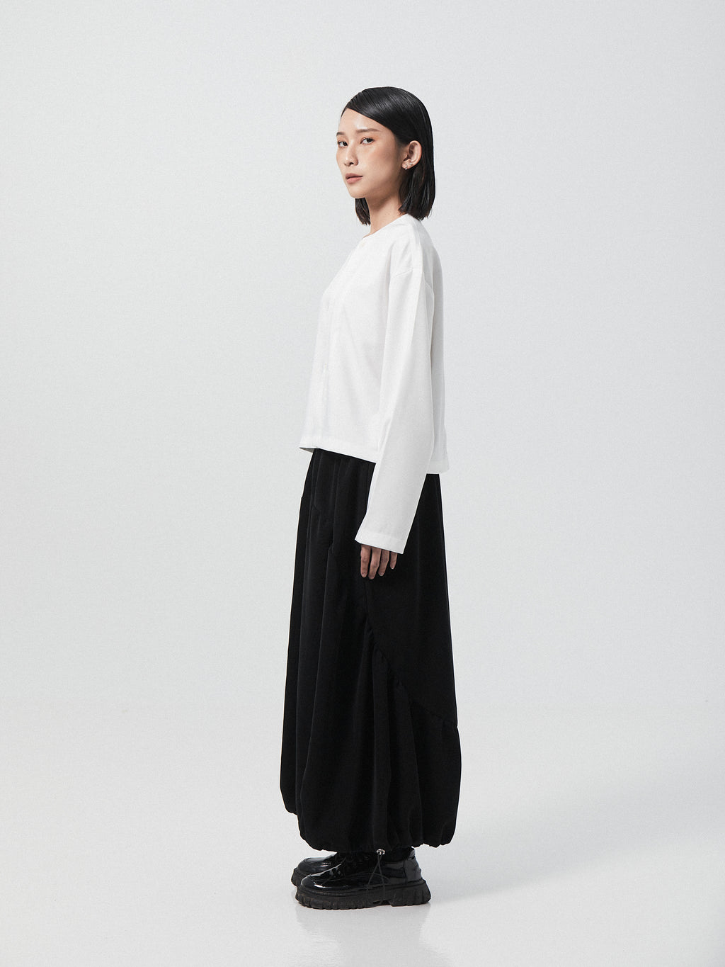 Flowy Balloon Maxi Skirt