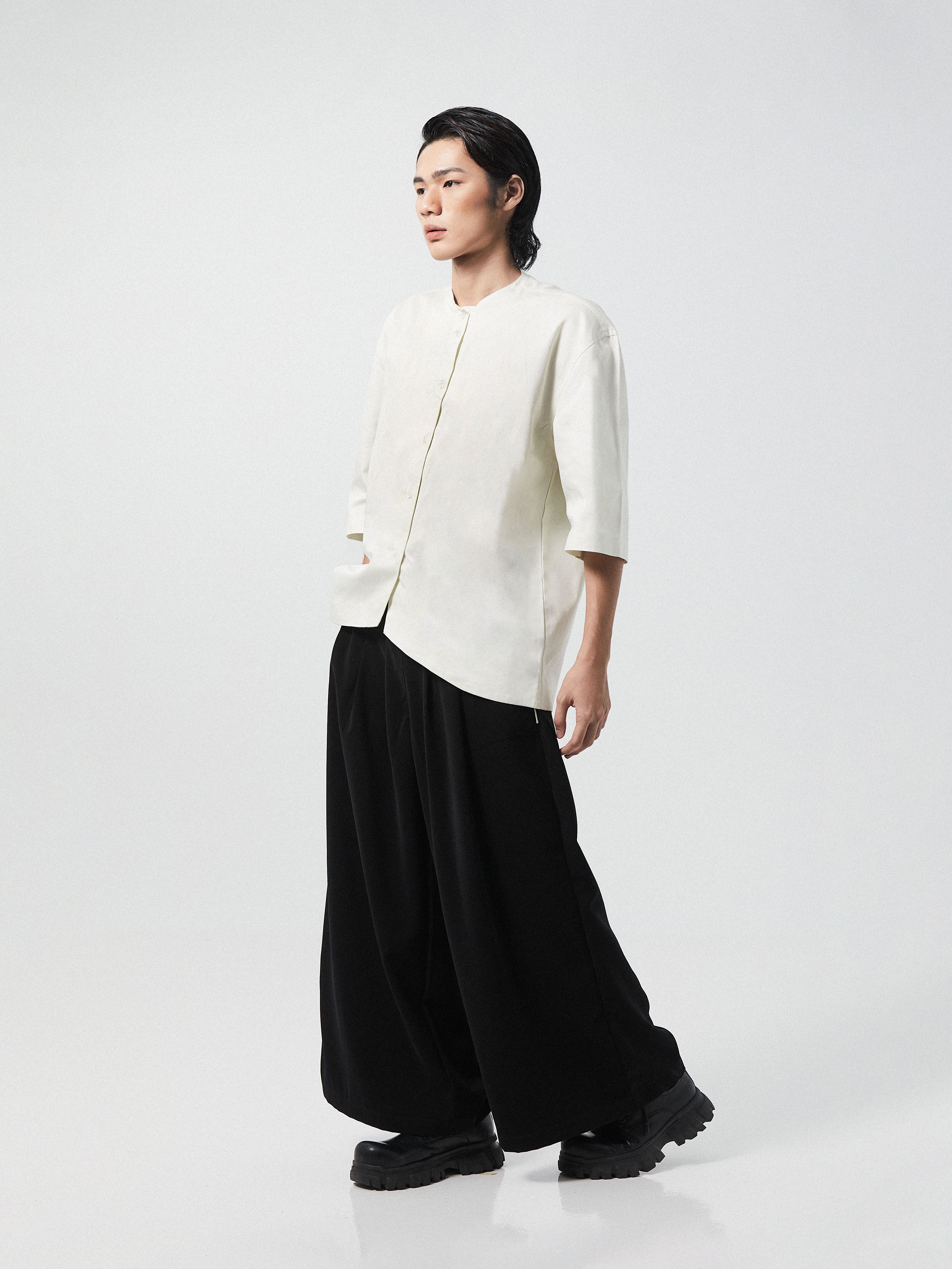 Sleek Zen Tailored Shirt | Beige
