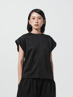 Ordinary Cap Sleeve Top | Grey