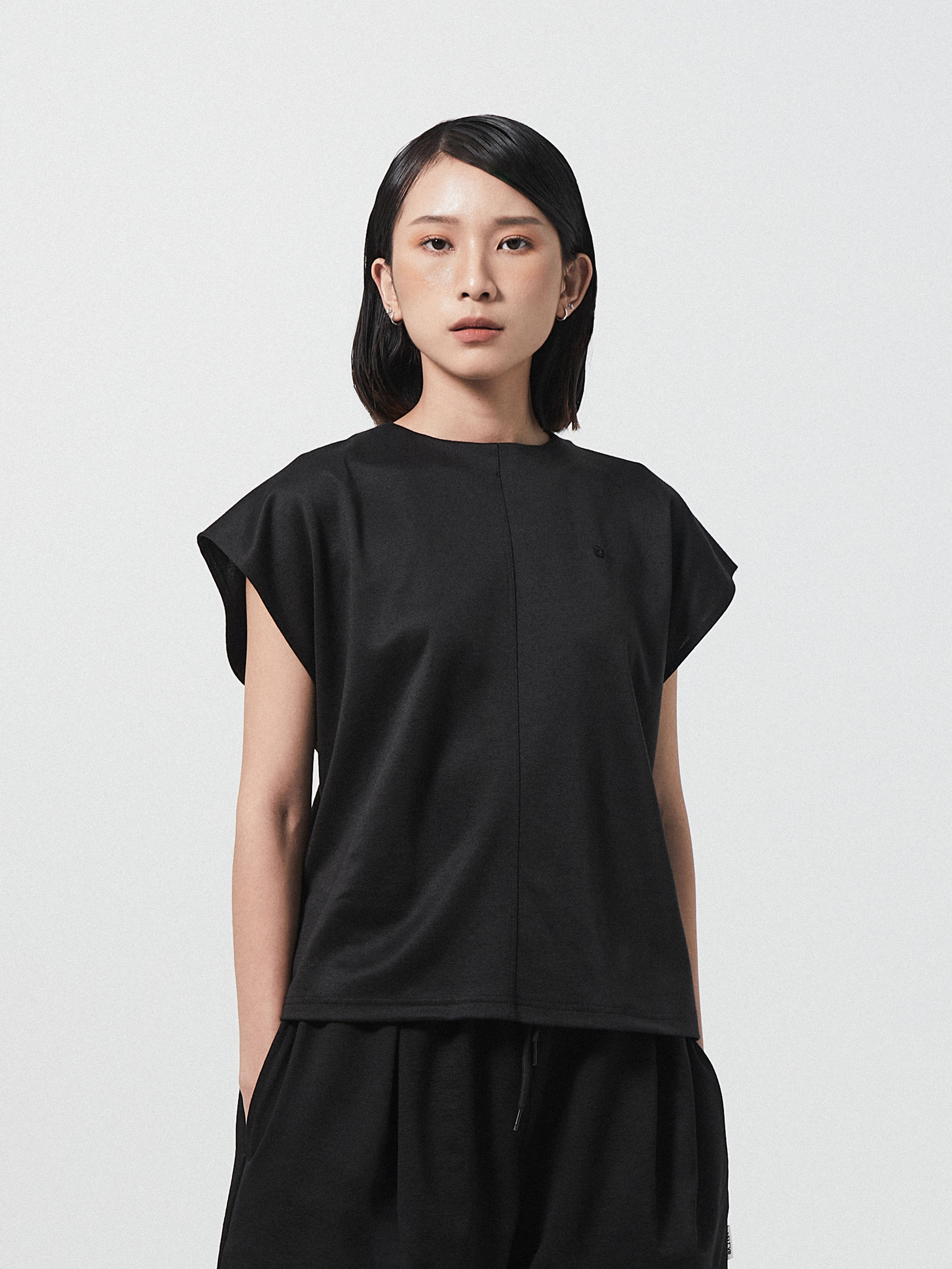 Ordinary Cap Sleeve Top | Grey