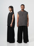 Sophisticated Pleat Sleeveless | Black