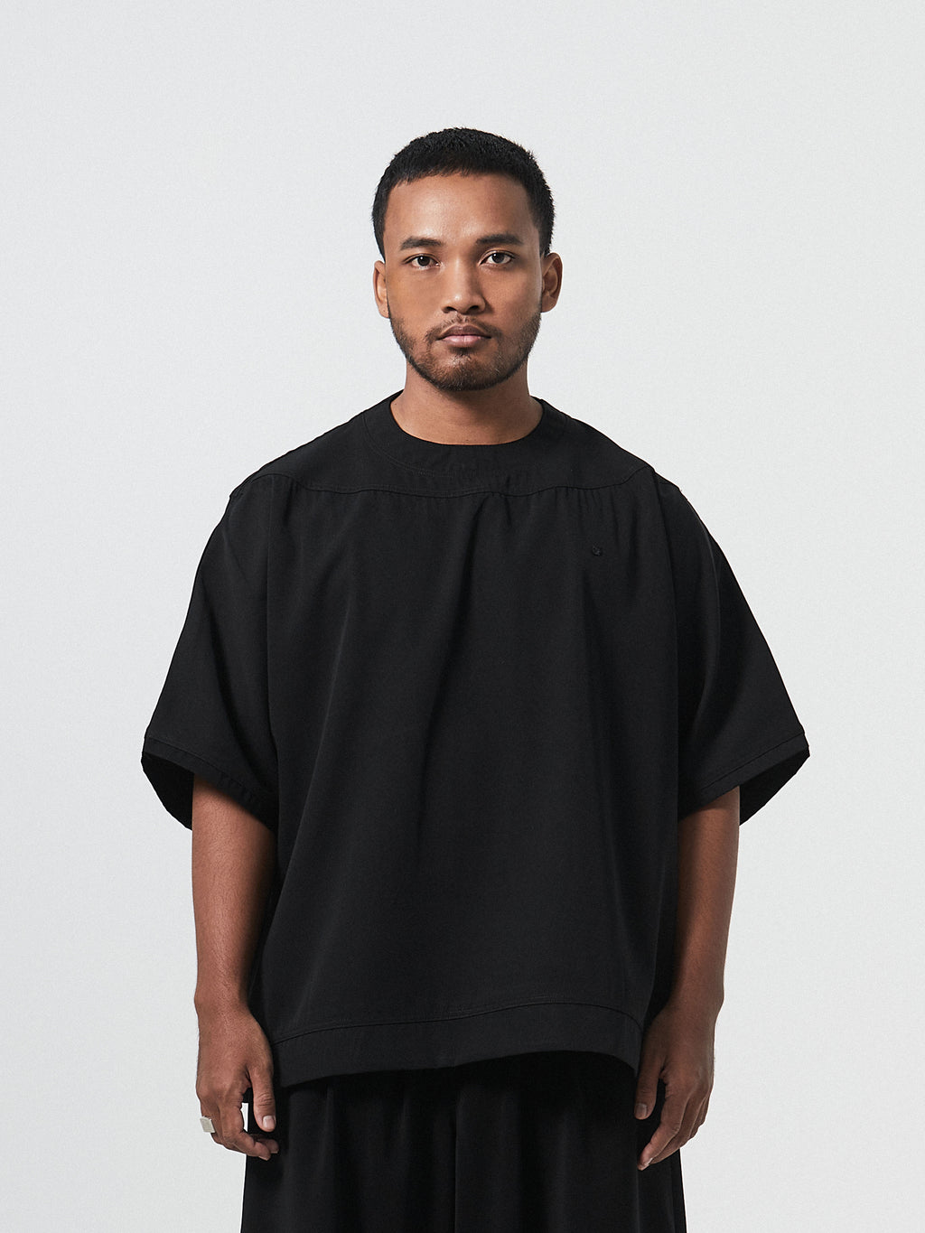 Oversized Winged Bliss Tee | Black