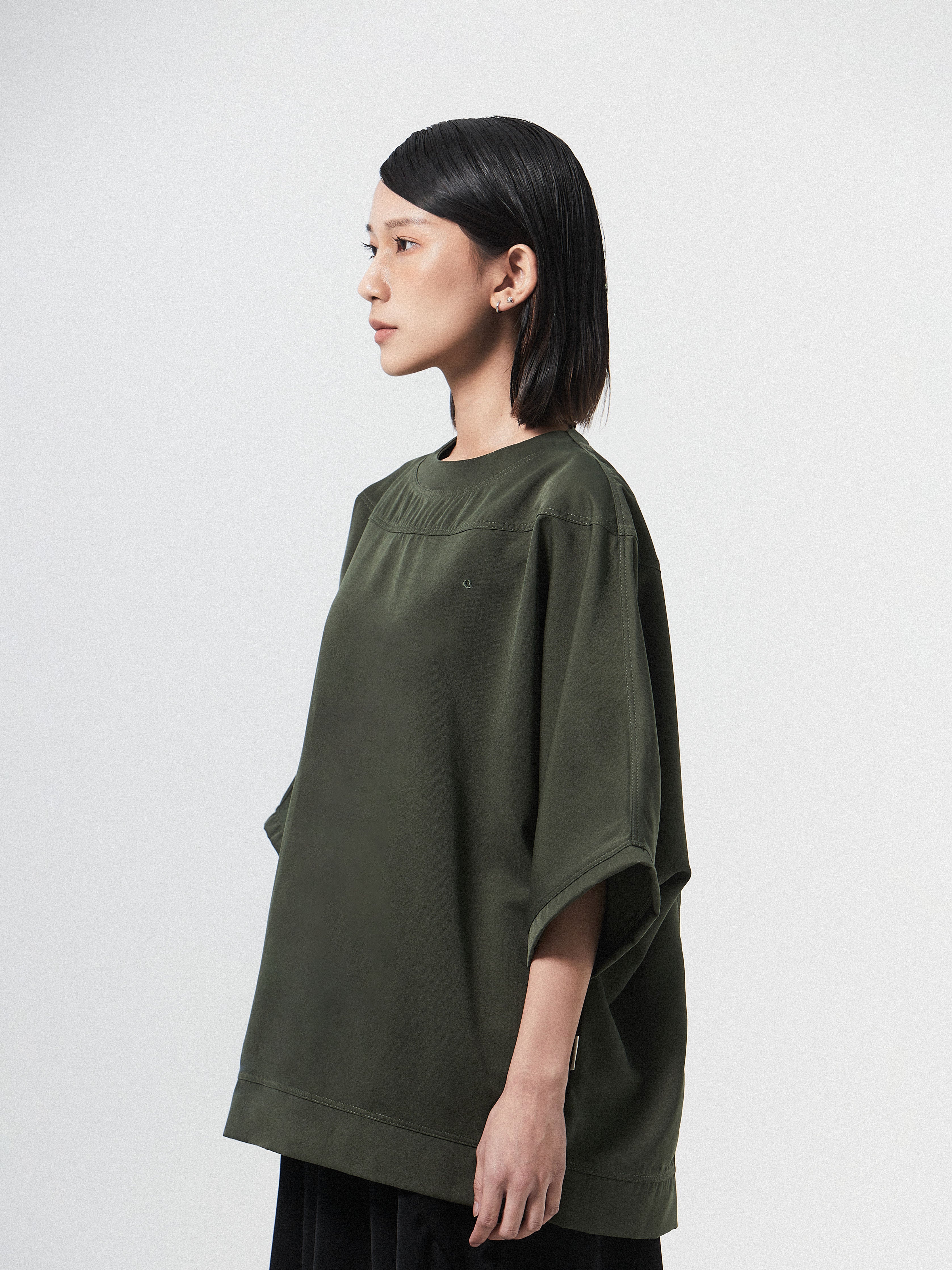 Oversized Winged Bliss Tee | Green