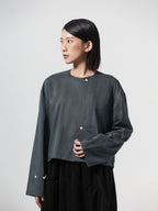 Kareem Placket Longsleeve Shirt | White