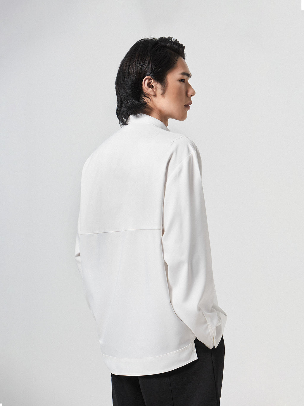 Modern Zen Collar Shirt | Black